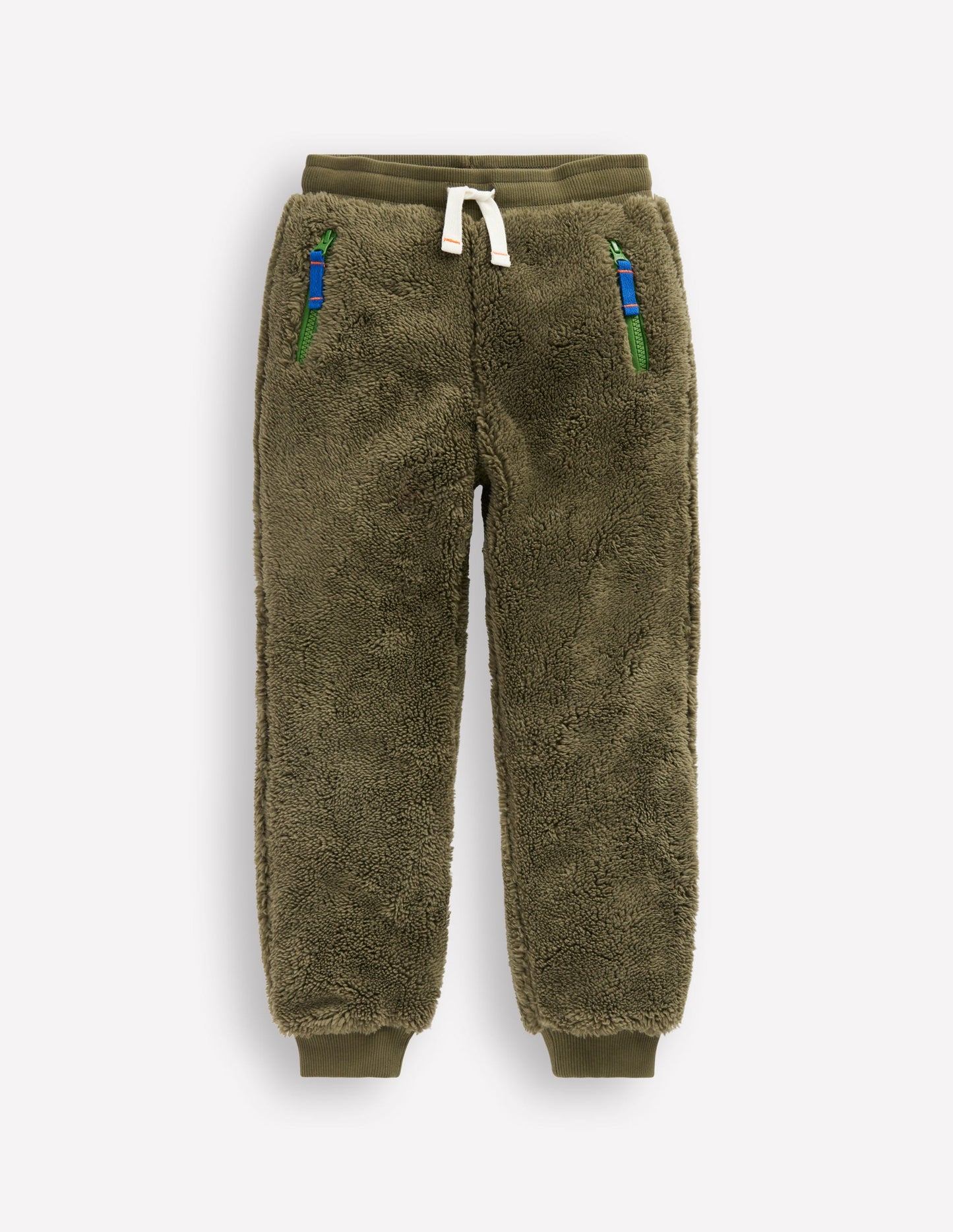 Jogginghose aus Fleece-Blasses Khaki