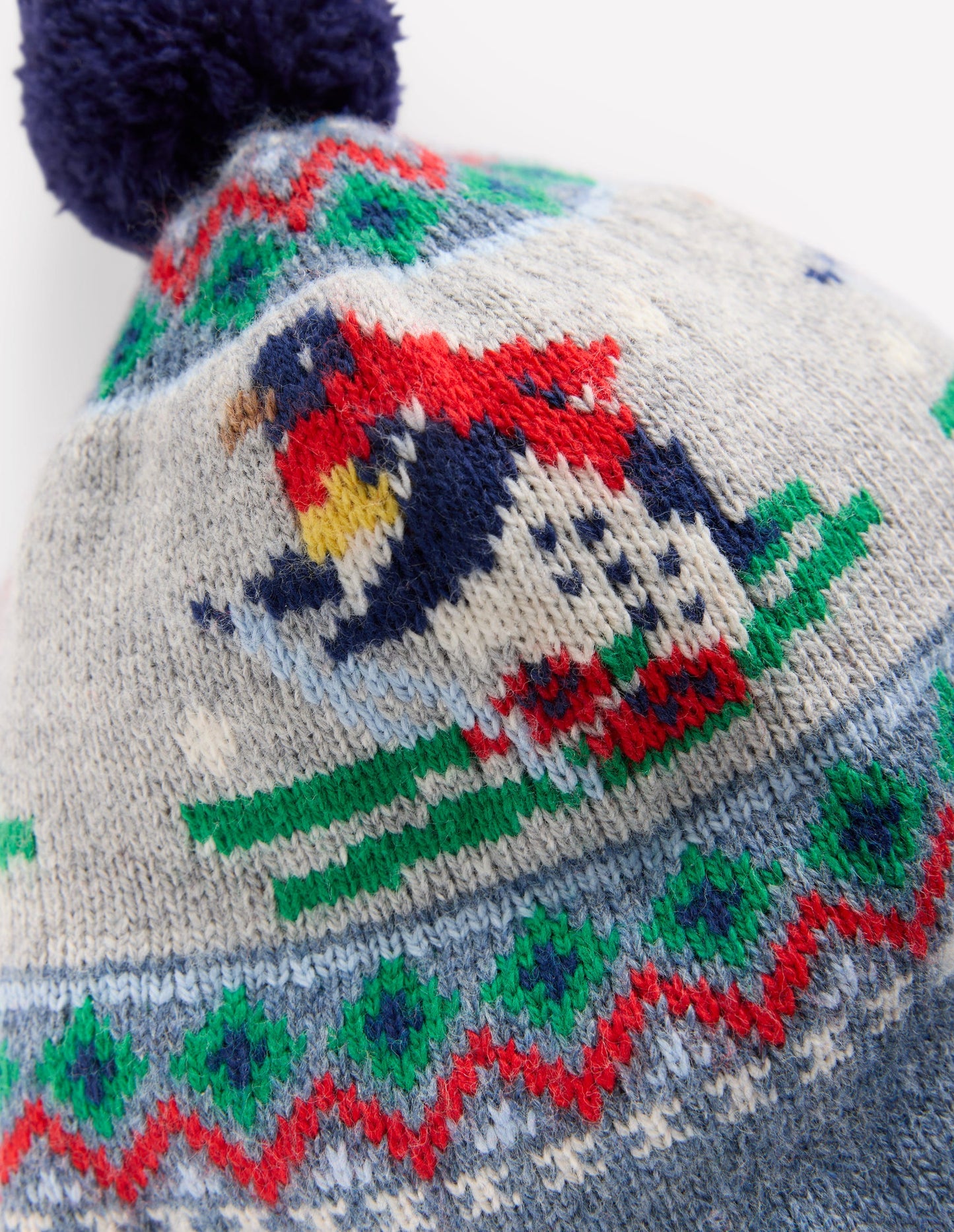 Fair-Isle-Set für Babys-Alaskablau Pinguine