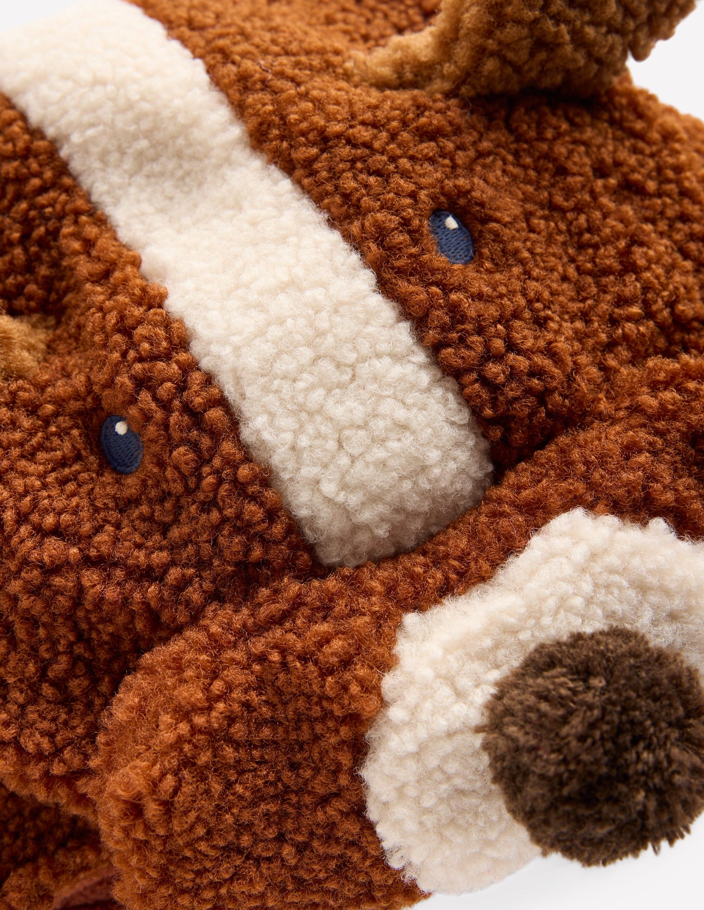 Bonnet de trappeur fantaisie-Chien marron