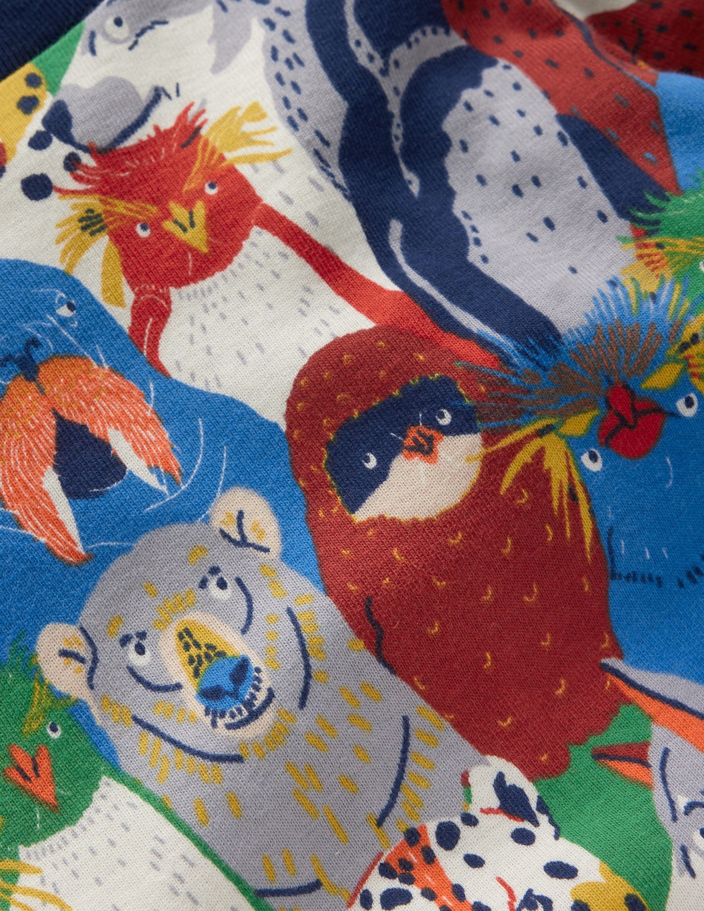 Eng anliegender, langer Schlafanzug-Bunt Tiere der Arktis