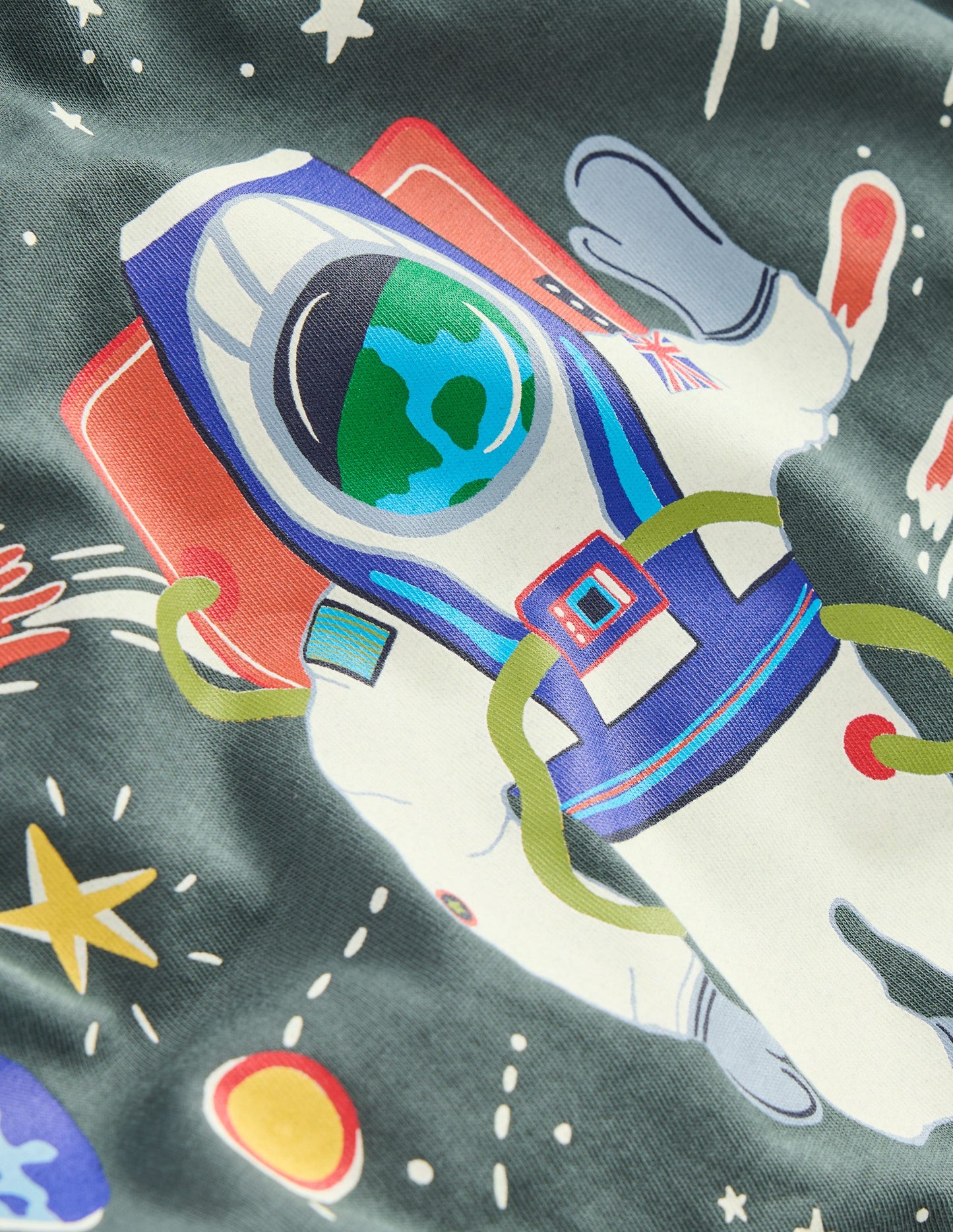 Long Sleeve Glow T-shirt-Phantom Spaceman