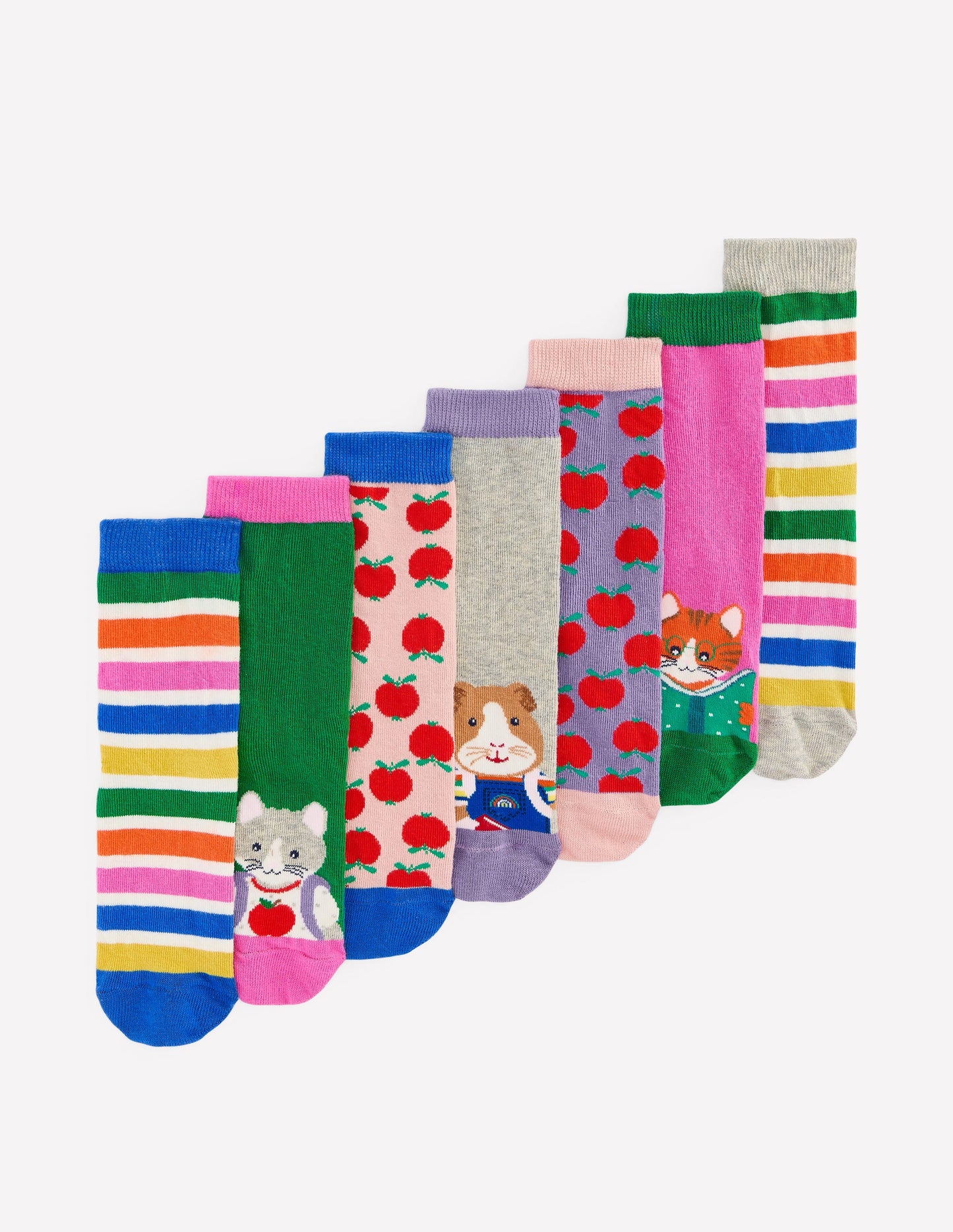 Socken im 7er-Pack-Tierische Schulfreunde