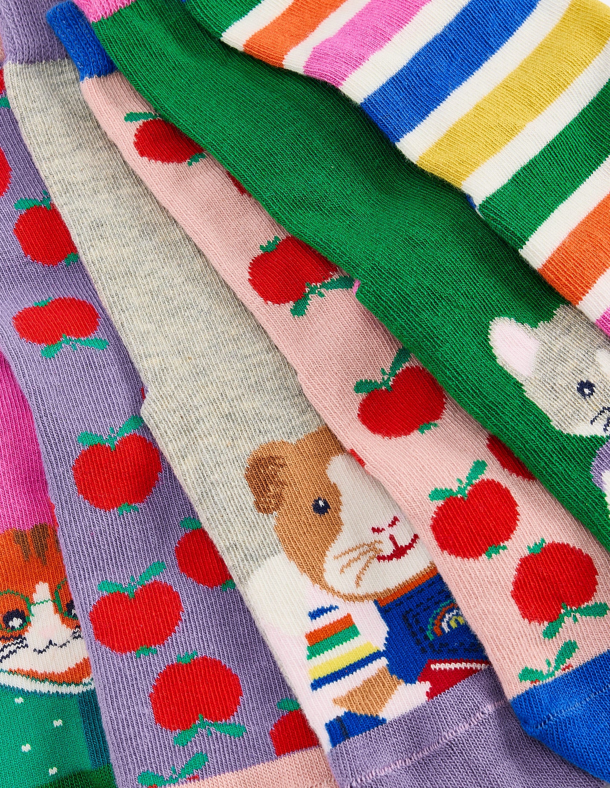 Socks 7 Pack-School Animals-2
