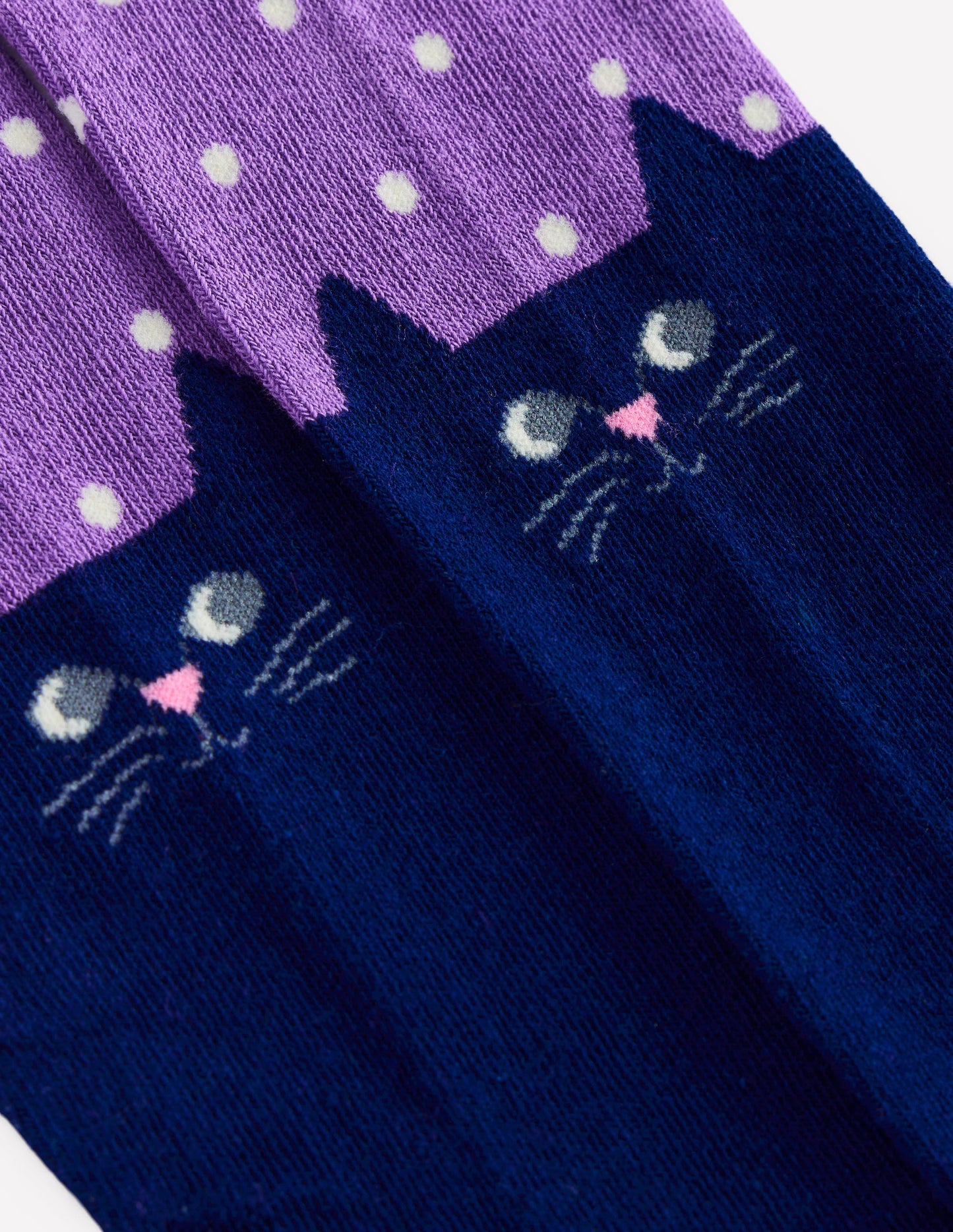 Patterned Tights-Purple Topaz Cats