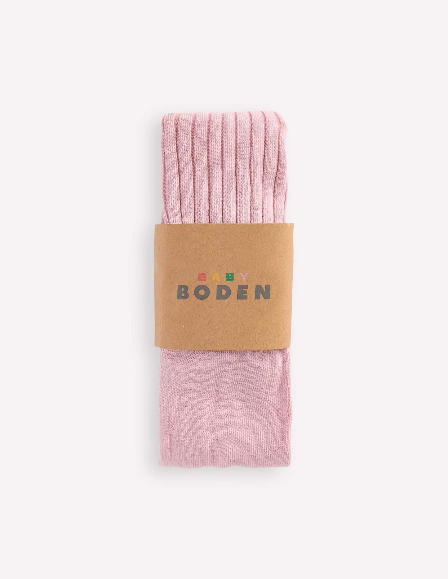 Gerippte Baby-Strumpfhose-Vintage-Rosa