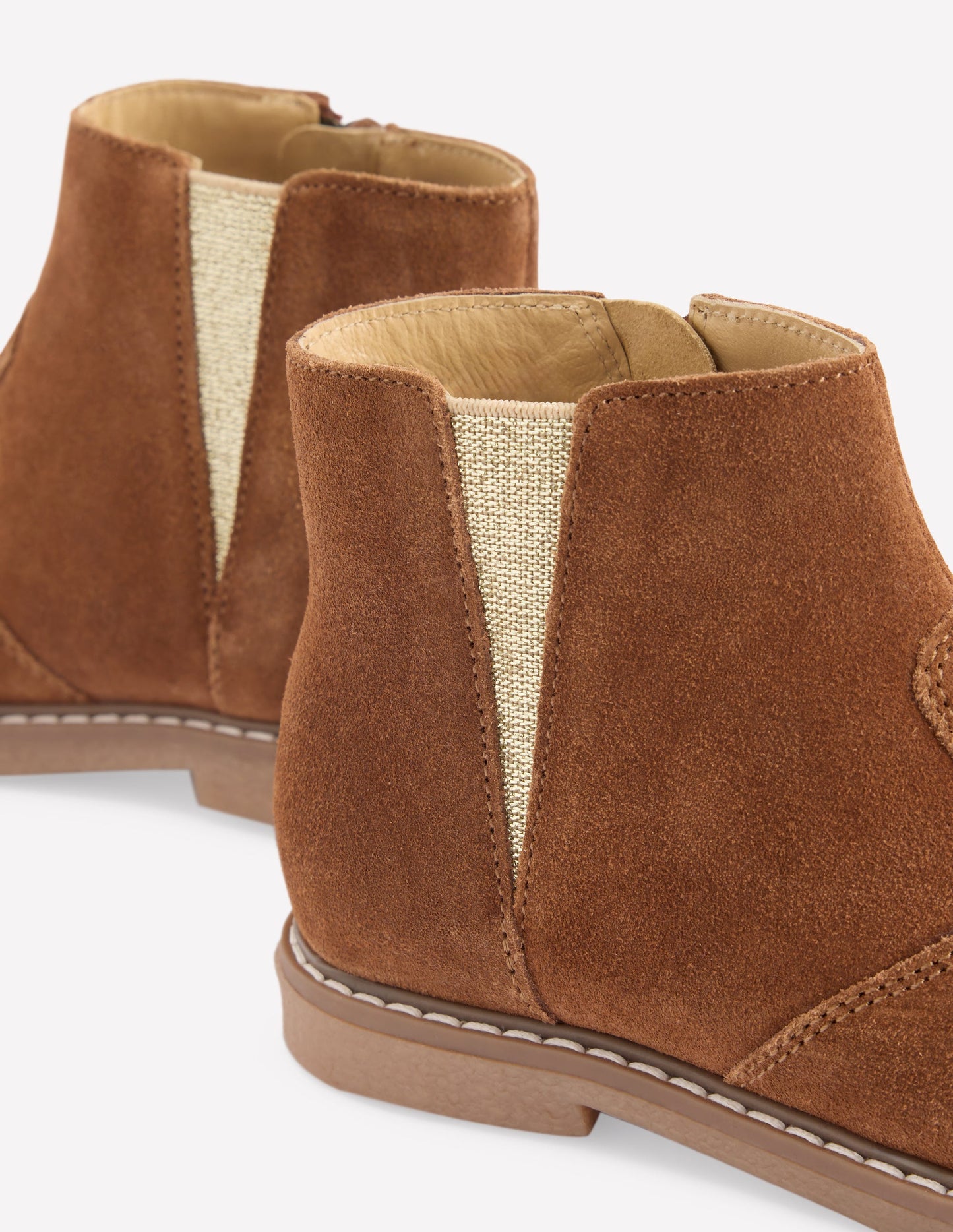 Bottines en daim-Fauve