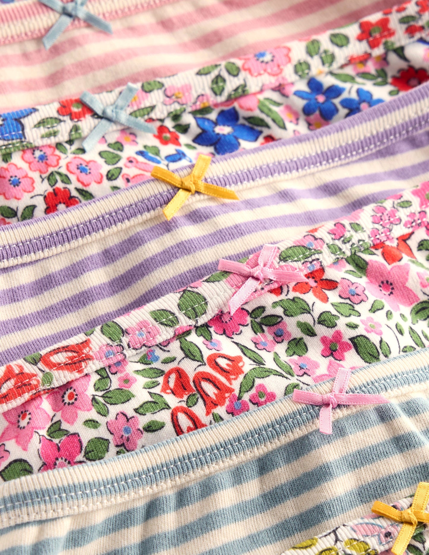 Unterhosen im 7er-Pack-Bunt Floral/Streifen