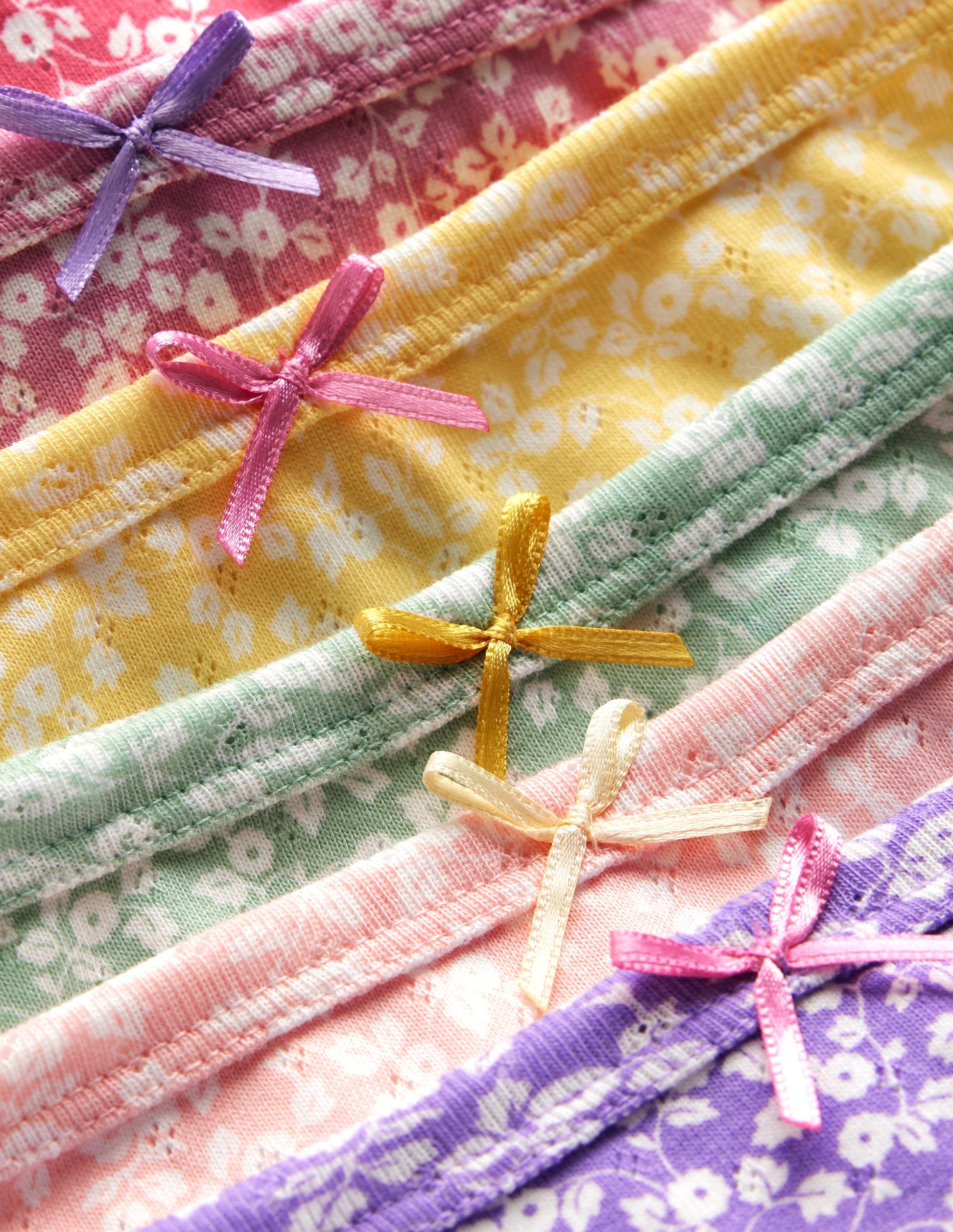 7-pack Pointelle Pants-Multi Ditsy Vine-3