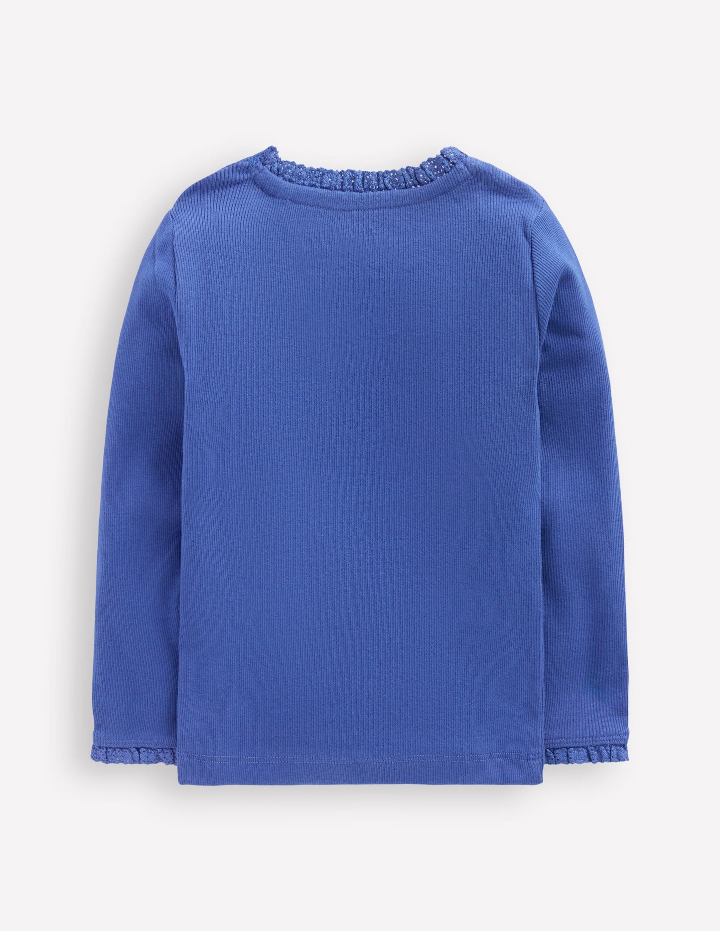 Geripptes Langarmshirt-Blauhäher