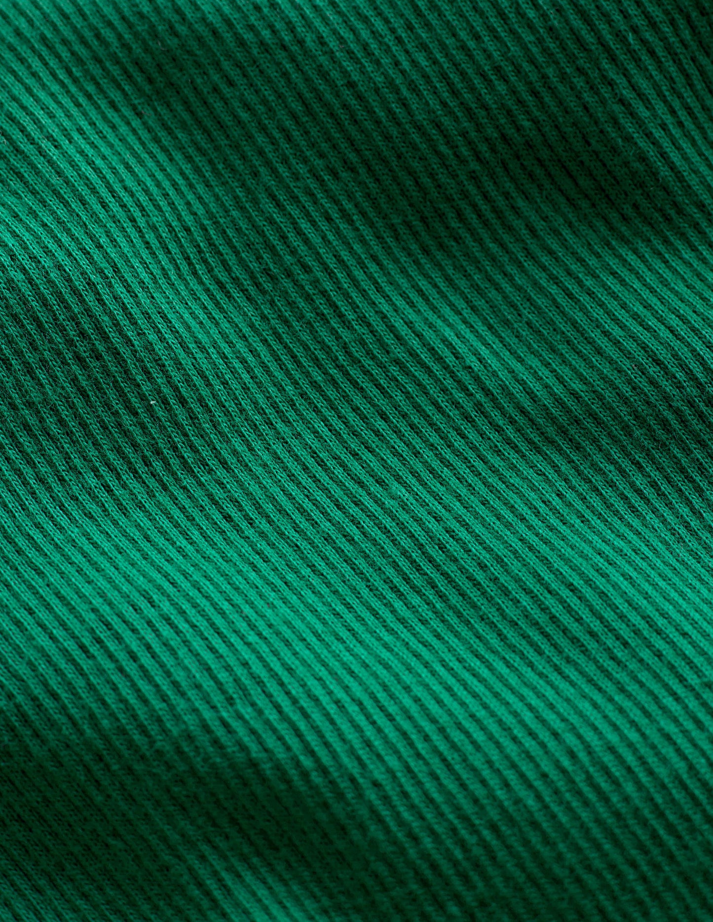 Geripptes Langarmshirt-Waldgrün