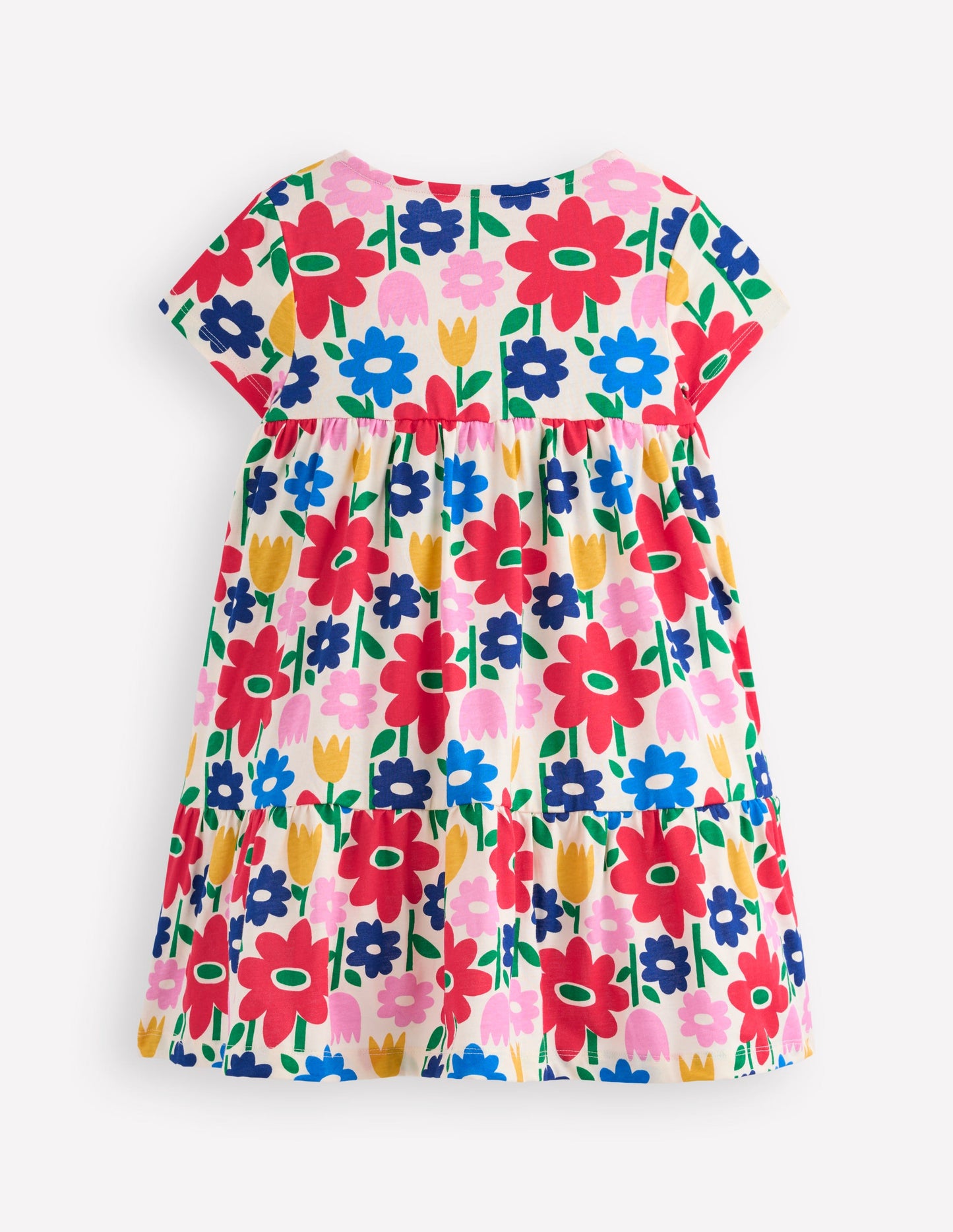 Ariel Jerseykleid zum Herumwirbeln-Bunt Pop-Blume