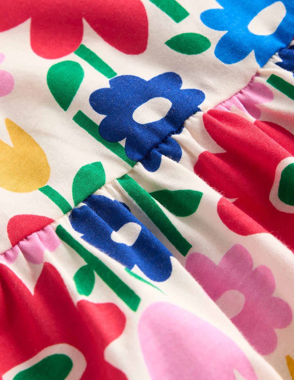 Ariel Jerseykleid zum Herumwirbeln-Bunt Pop-Blume