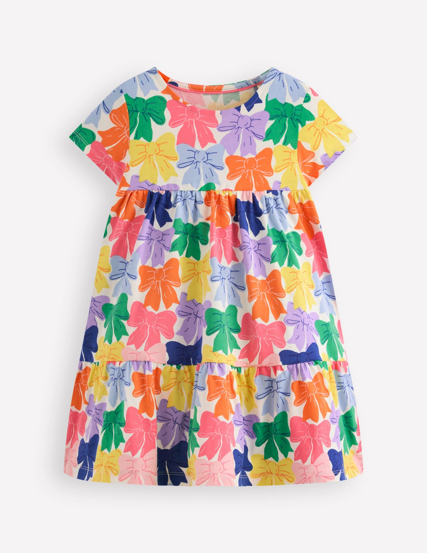 Ariel Jerseykleid zum Herumwirbeln-Bunt Regenbogen Schleifen