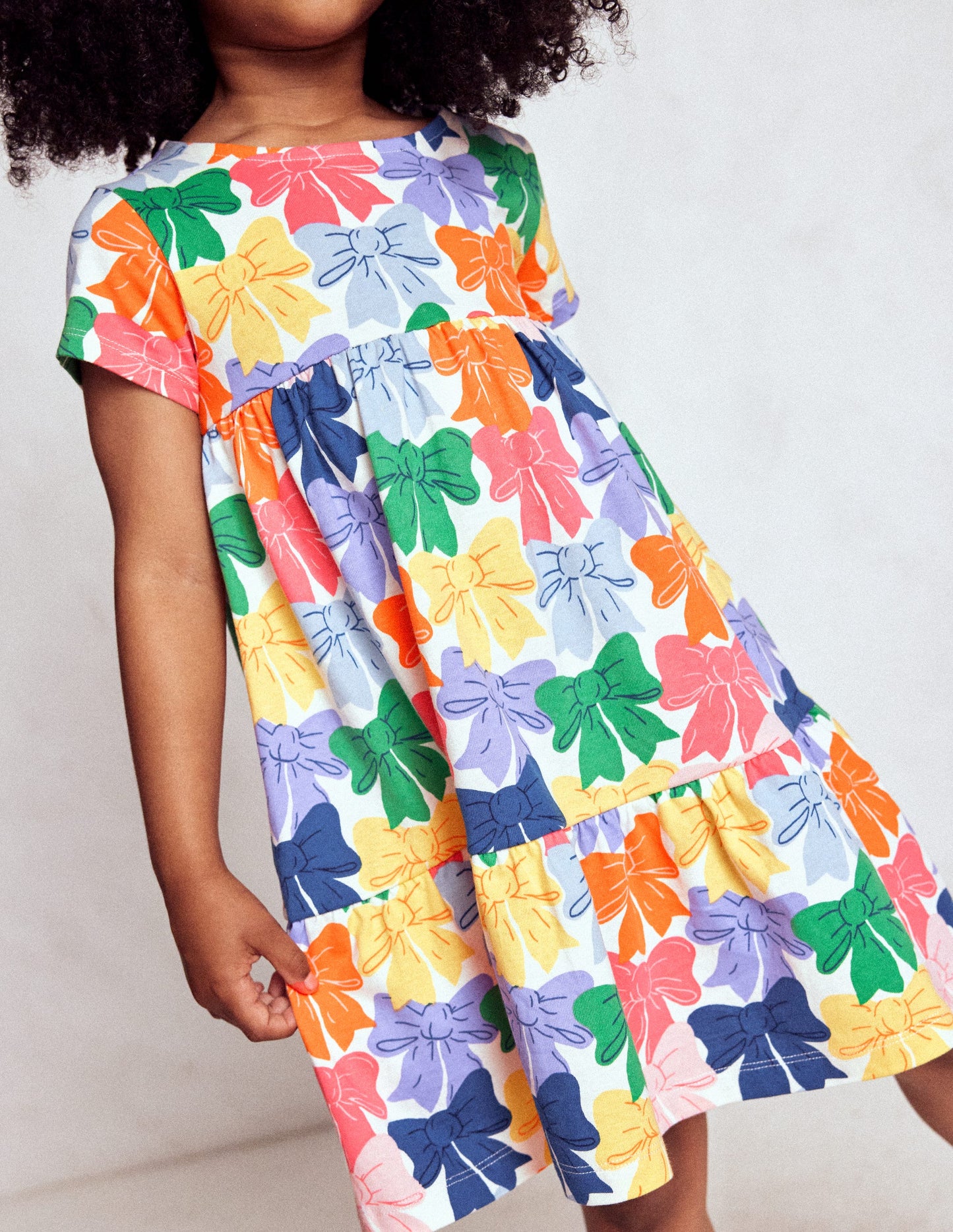 Ariel Jerseykleid zum Herumwirbeln-Bunt Regenbogen Schleifen