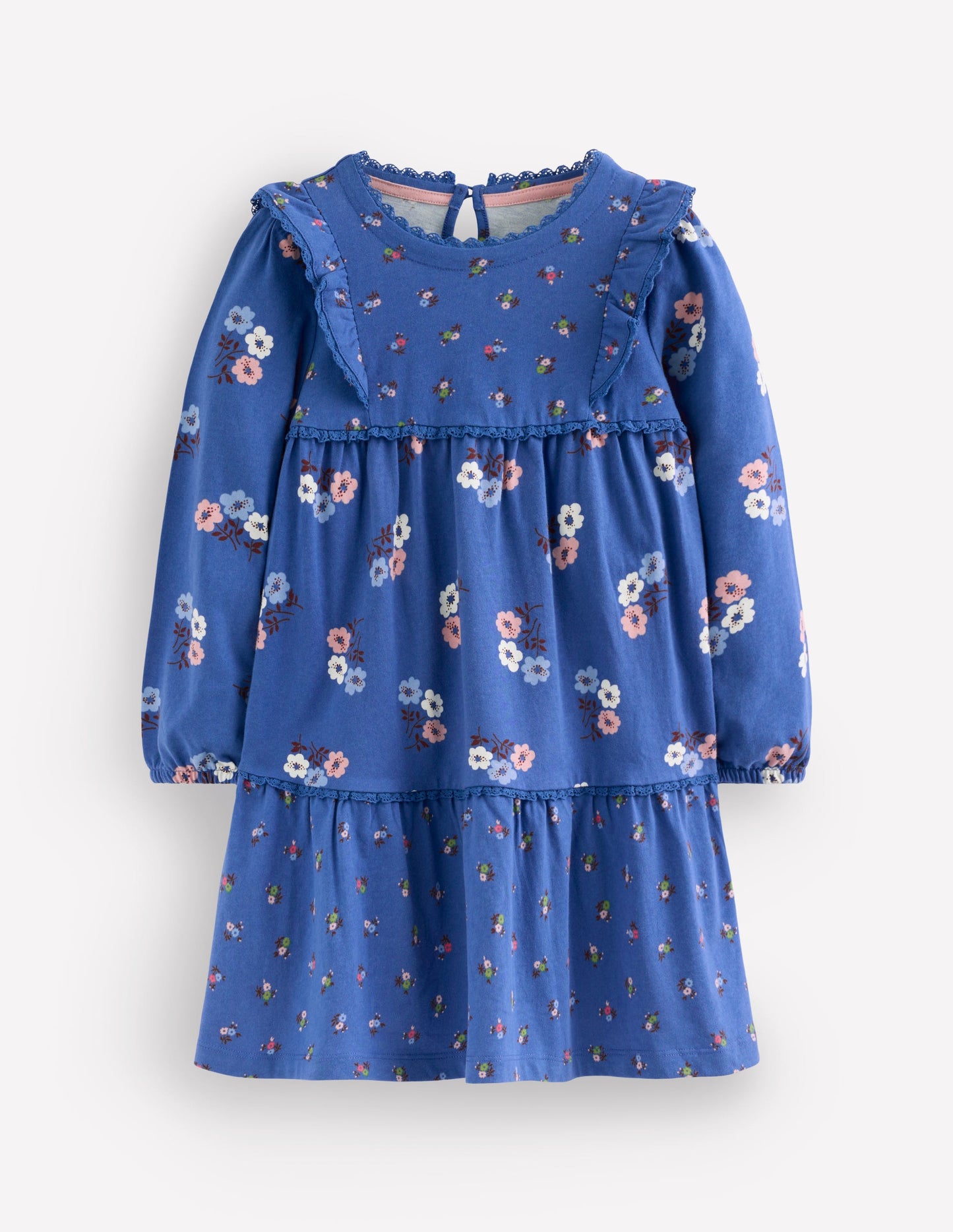 Kuddelmuddel Jersey-Kleid-Kleines Blumenmuster Kuddelmuddel