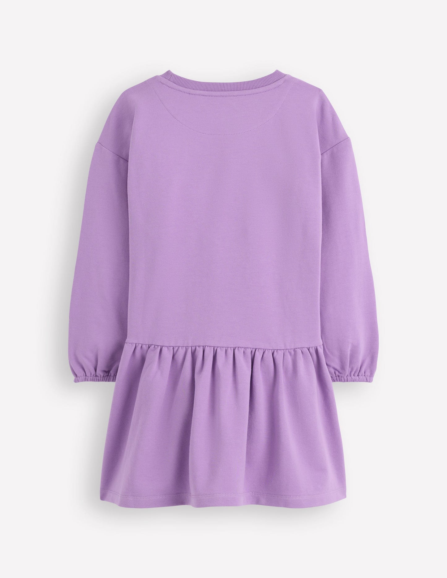 Sweatshirt-Kleid mit Logo-Asternlila