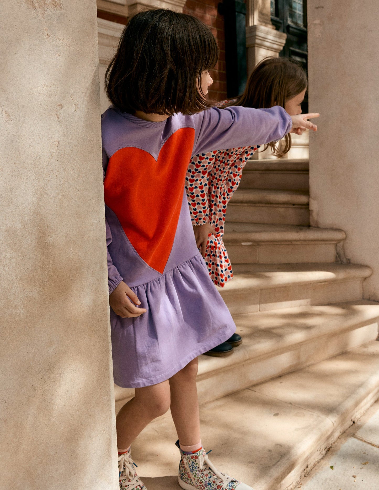 Robe-sweat à logo-Violet aster