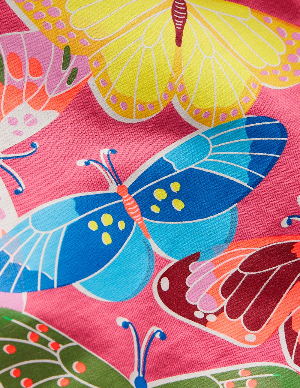 Riso Langarmshirt-Pinkrosa, Schmetterlinge