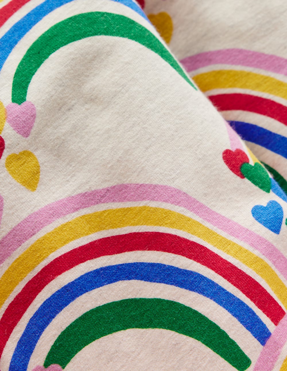Lustige Leggings-Haferbeige Meliert Regenbogenherzen
