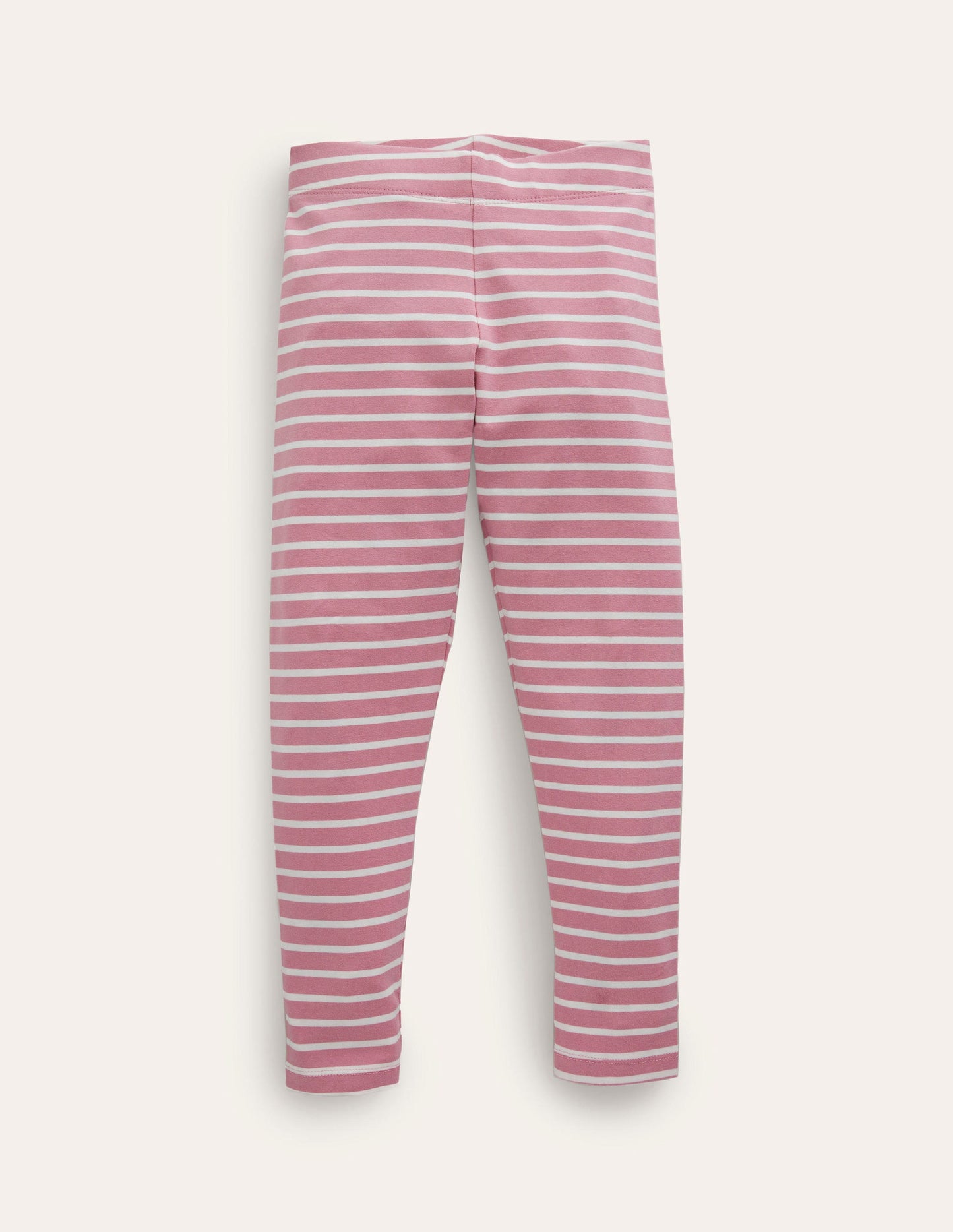 Lustige Leggings-Kirschblütenrosa/Naturweiß, Gestreift