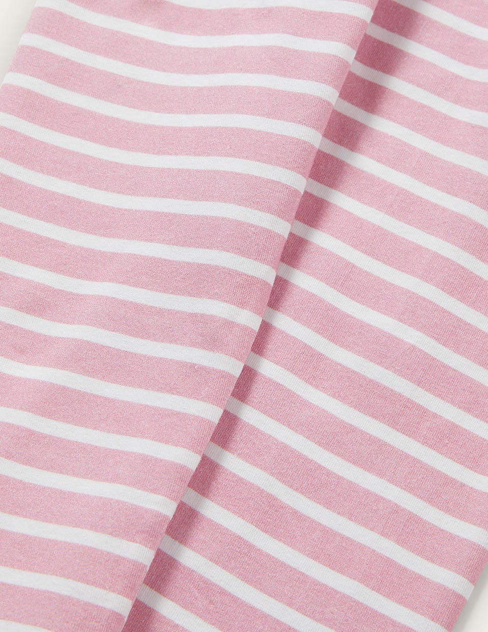 Lustige Leggings-Kirschblütenrosa/Naturweiß, Gestreift