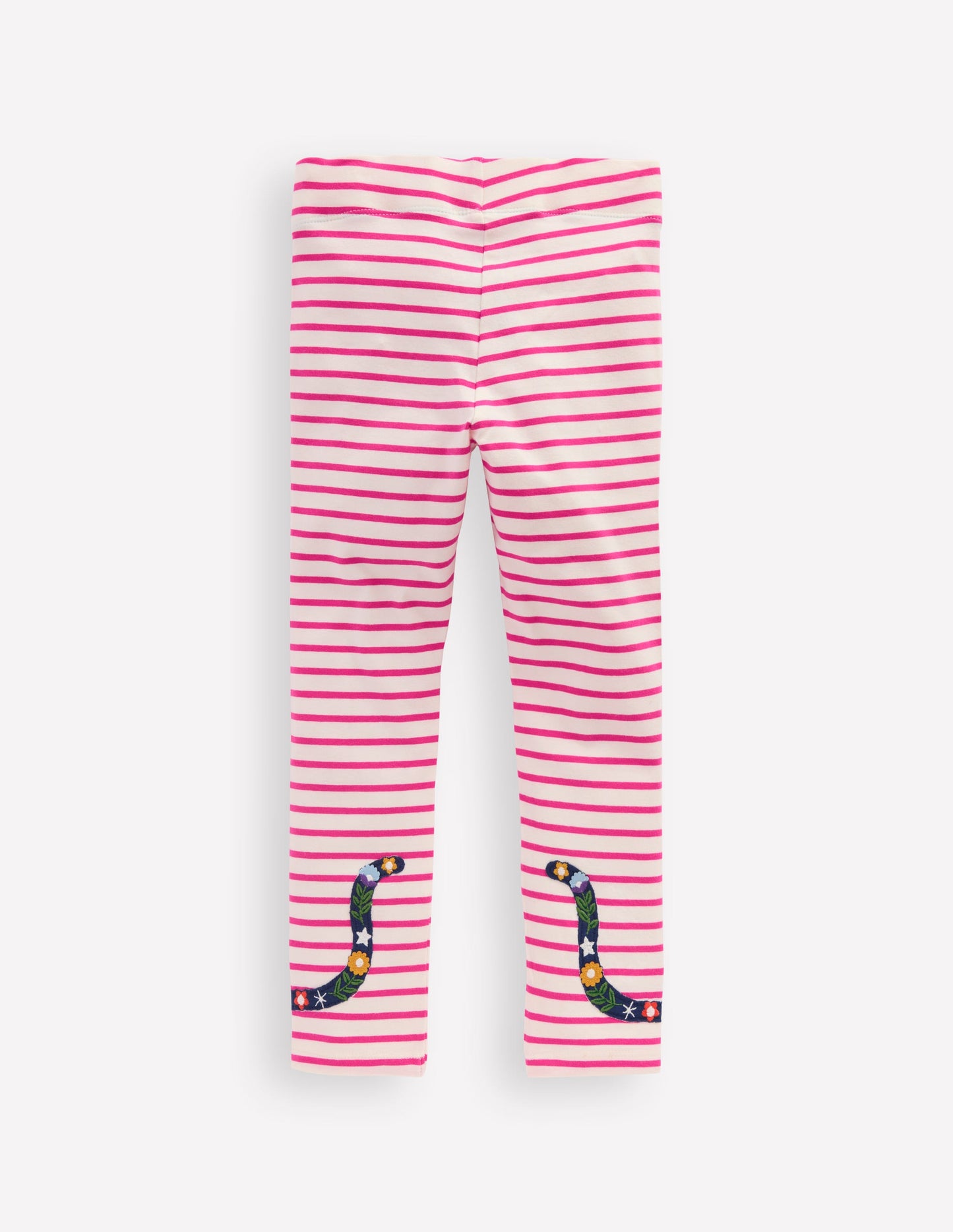 Legging à appliqué-Chats ivoire doux/rose framboise