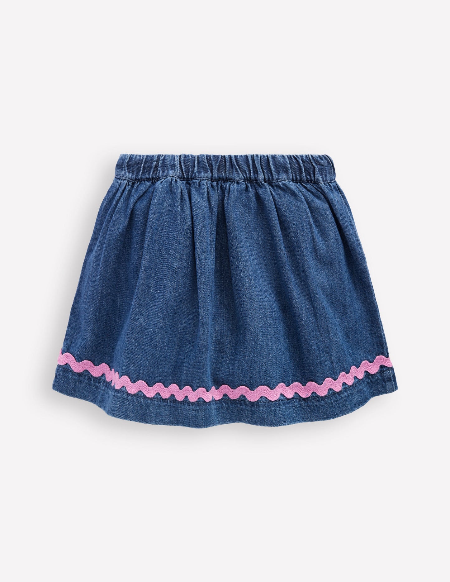 Jupe zigzag-Denim vintage moyen