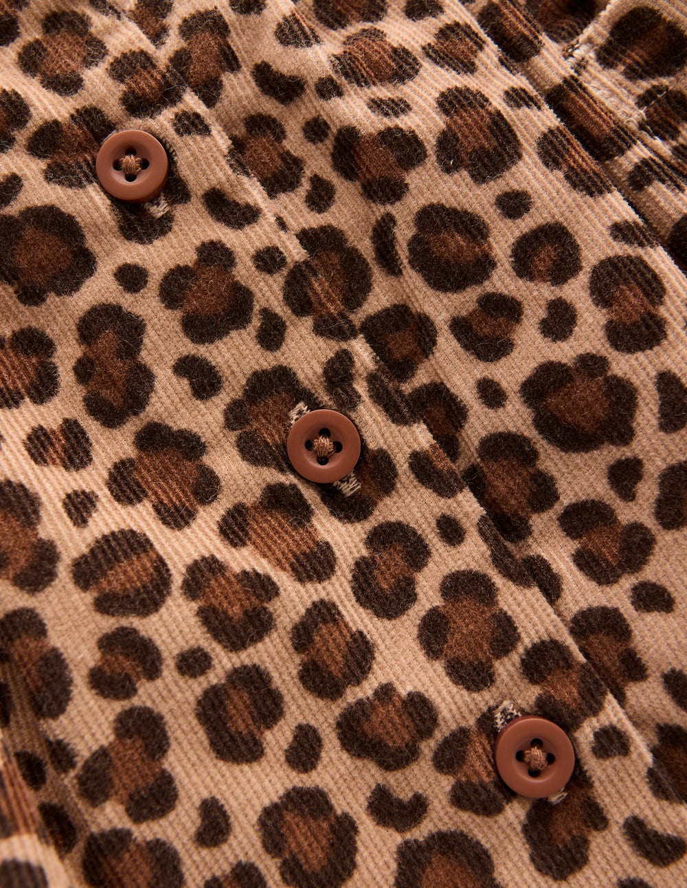 Mini-jupe boutonnée-Imprimé léopard