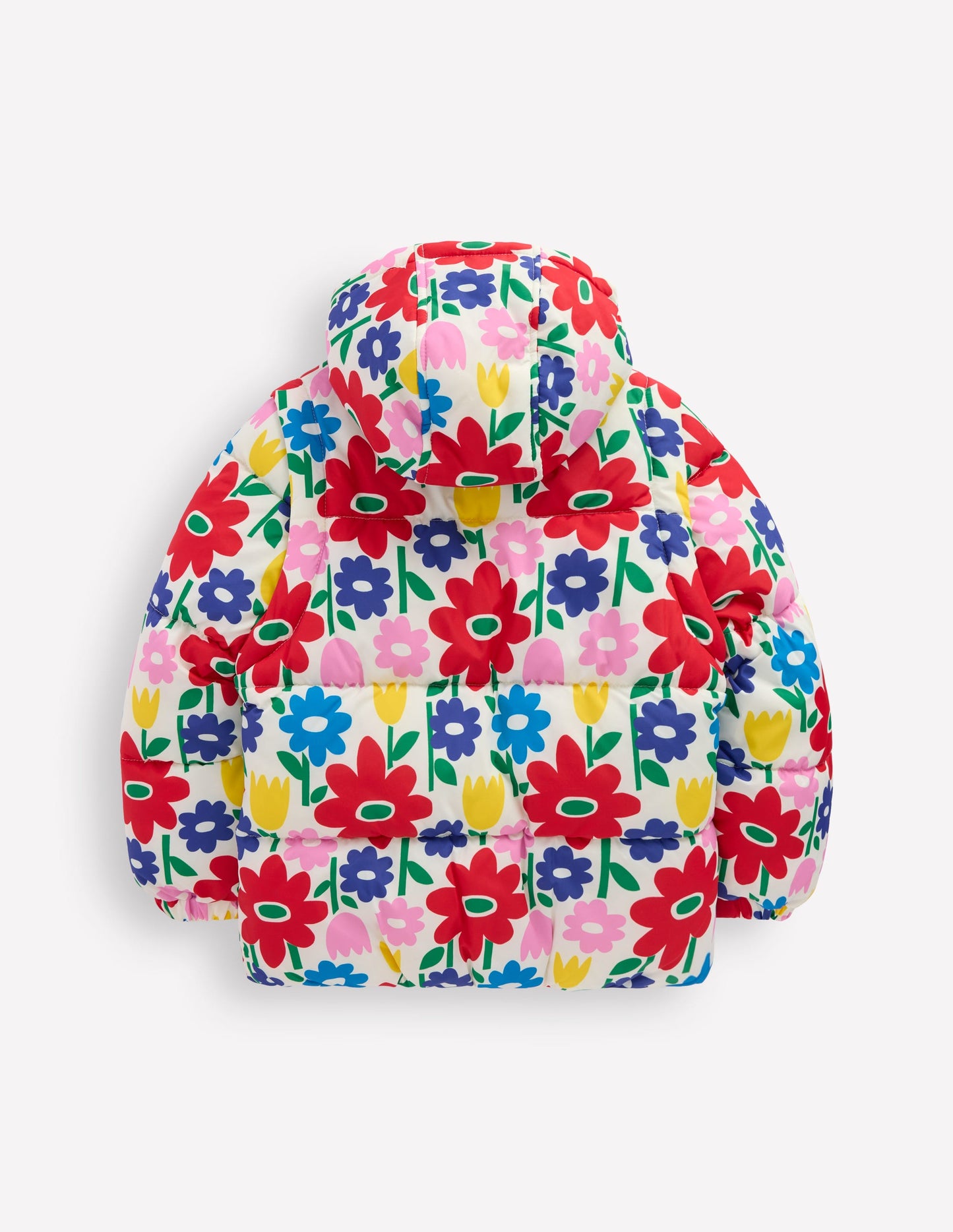 Wattierter 2-in-1-Mantel-Bunt Pop-Blume