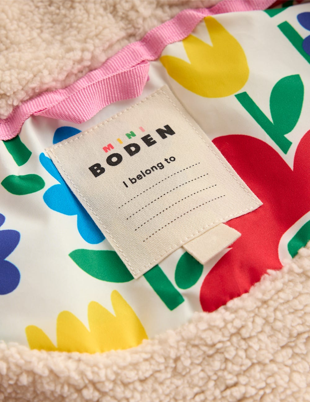 Wattierter 2-in-1-Mantel-Bunt Pop-Blume-4