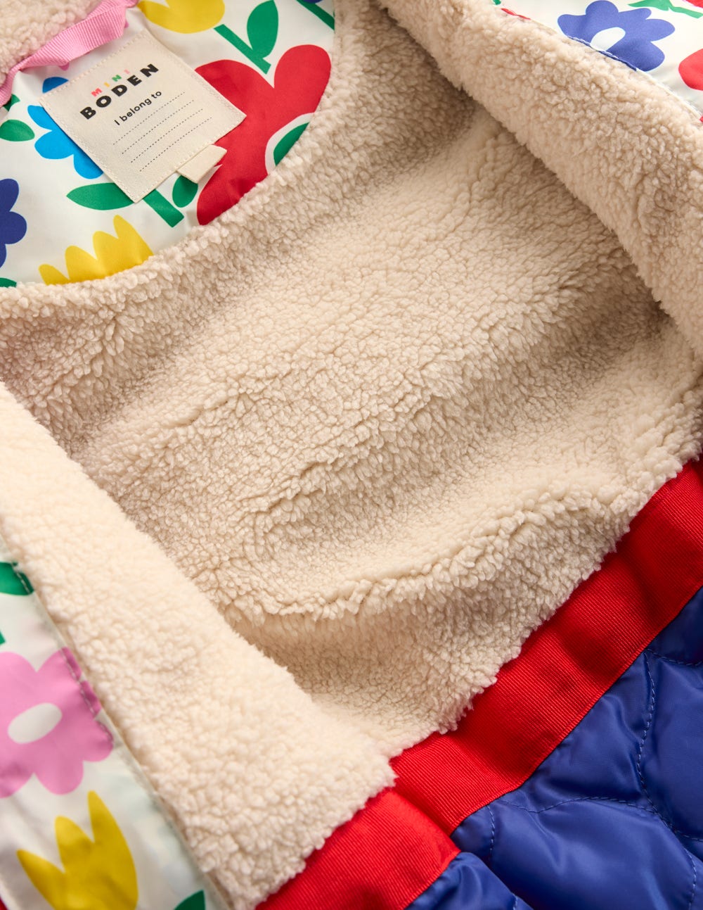 Wattierter 2-in-1-Mantel-Bunt Pop-Blume-5