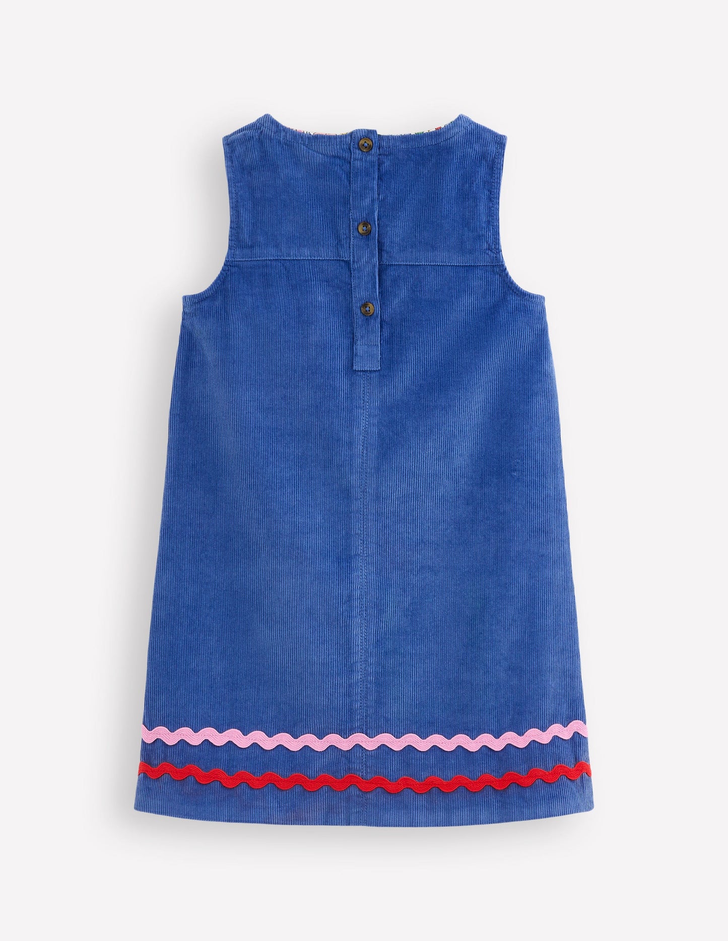 Saffy Schürzenkleid aus Cord-Blauhäher
