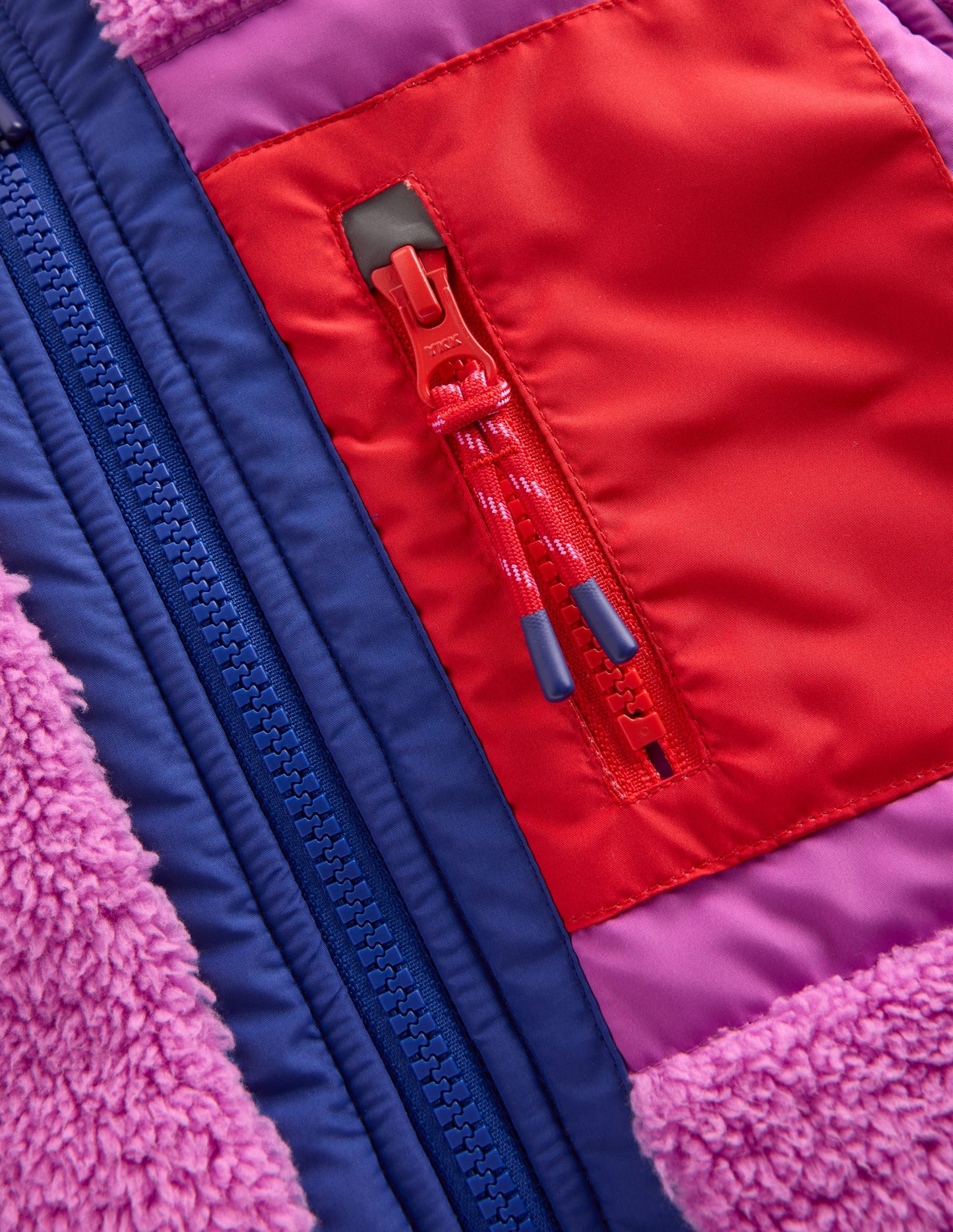 Kuschelige, winddichte Fleecejacke-Fingerhut-Lila
