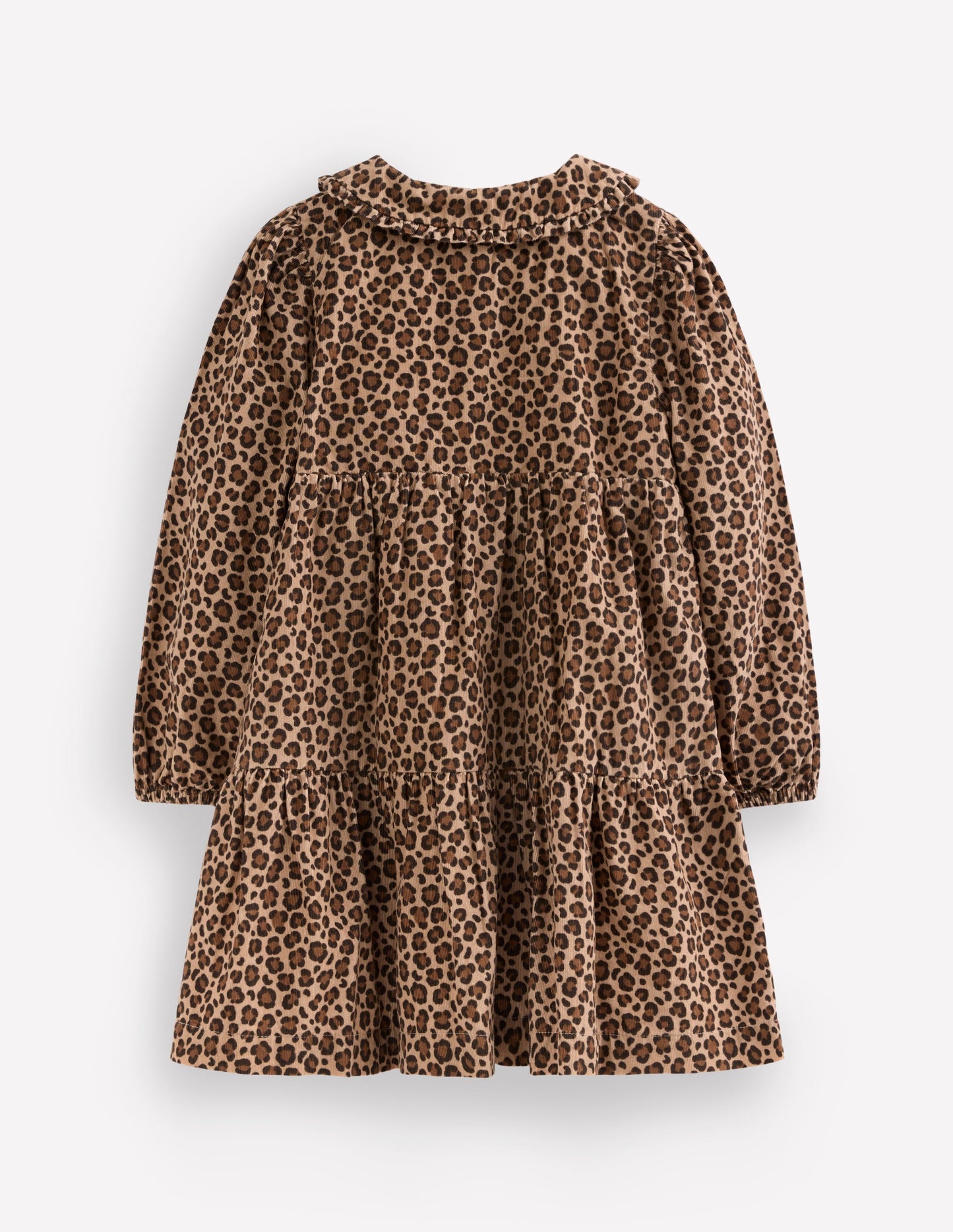 Minna Gewebtes Kleid mit Kragen-Mohair, Leopardenmuster
