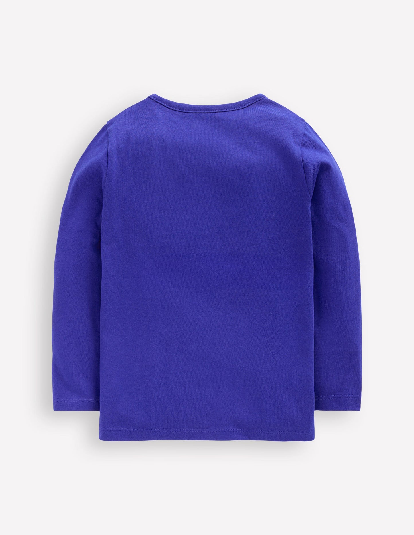 T-shirt à manches longues avec et rabat à soulever-Maison hantée bleu saphir