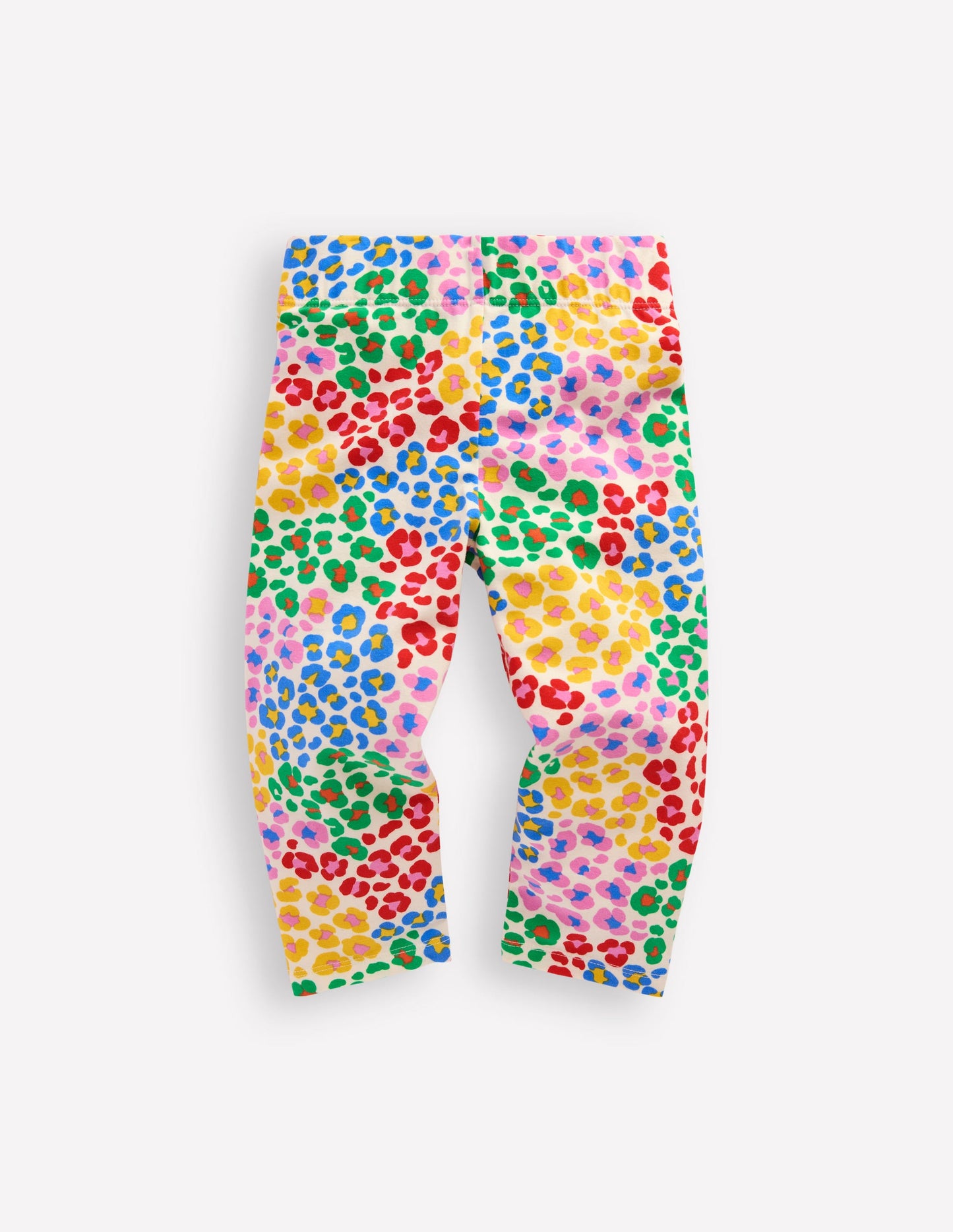 Fun Cropped Leggings-Multi Rainbow Leopard