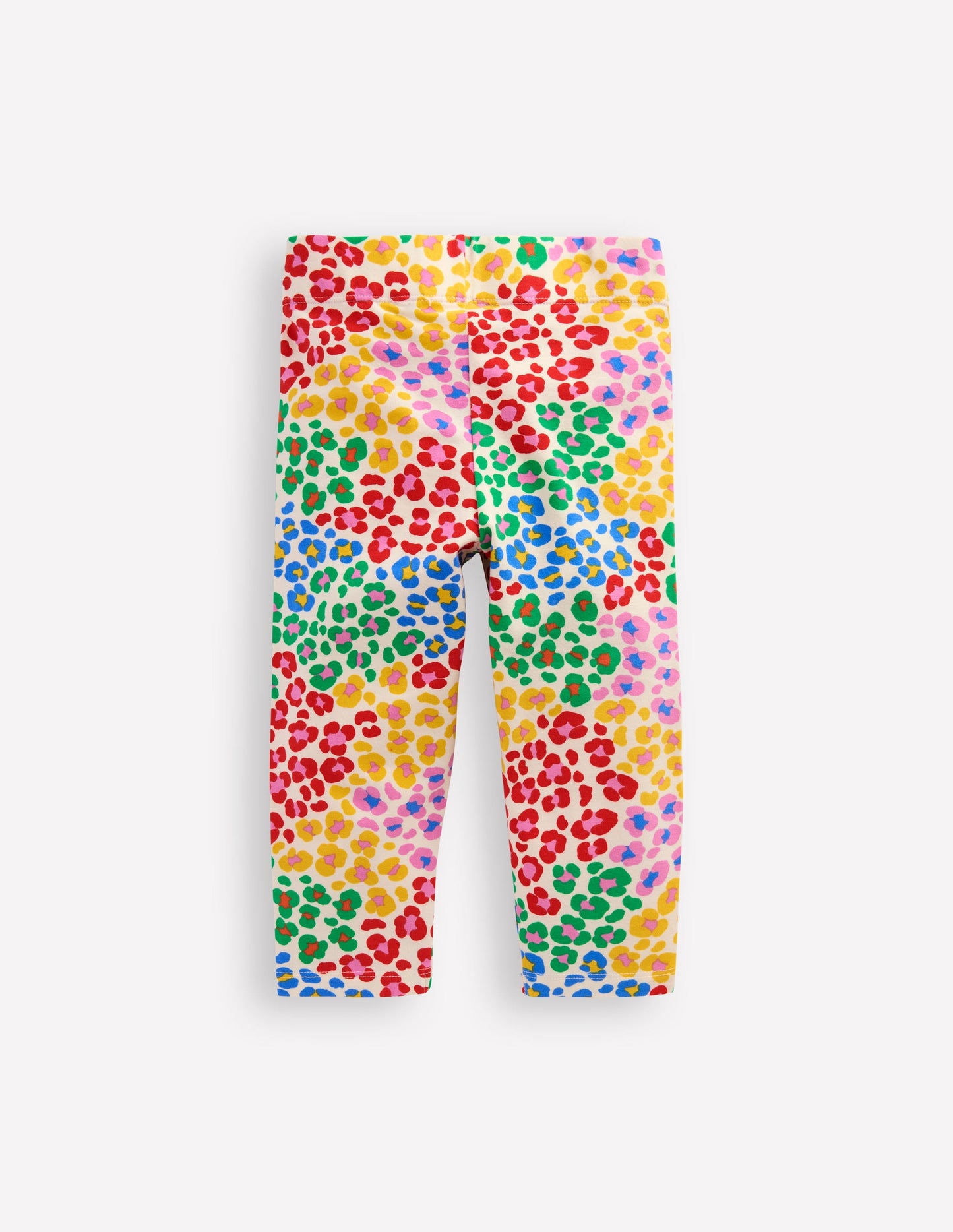 Fun Cropped Leggings-Multi Rainbow Leopard