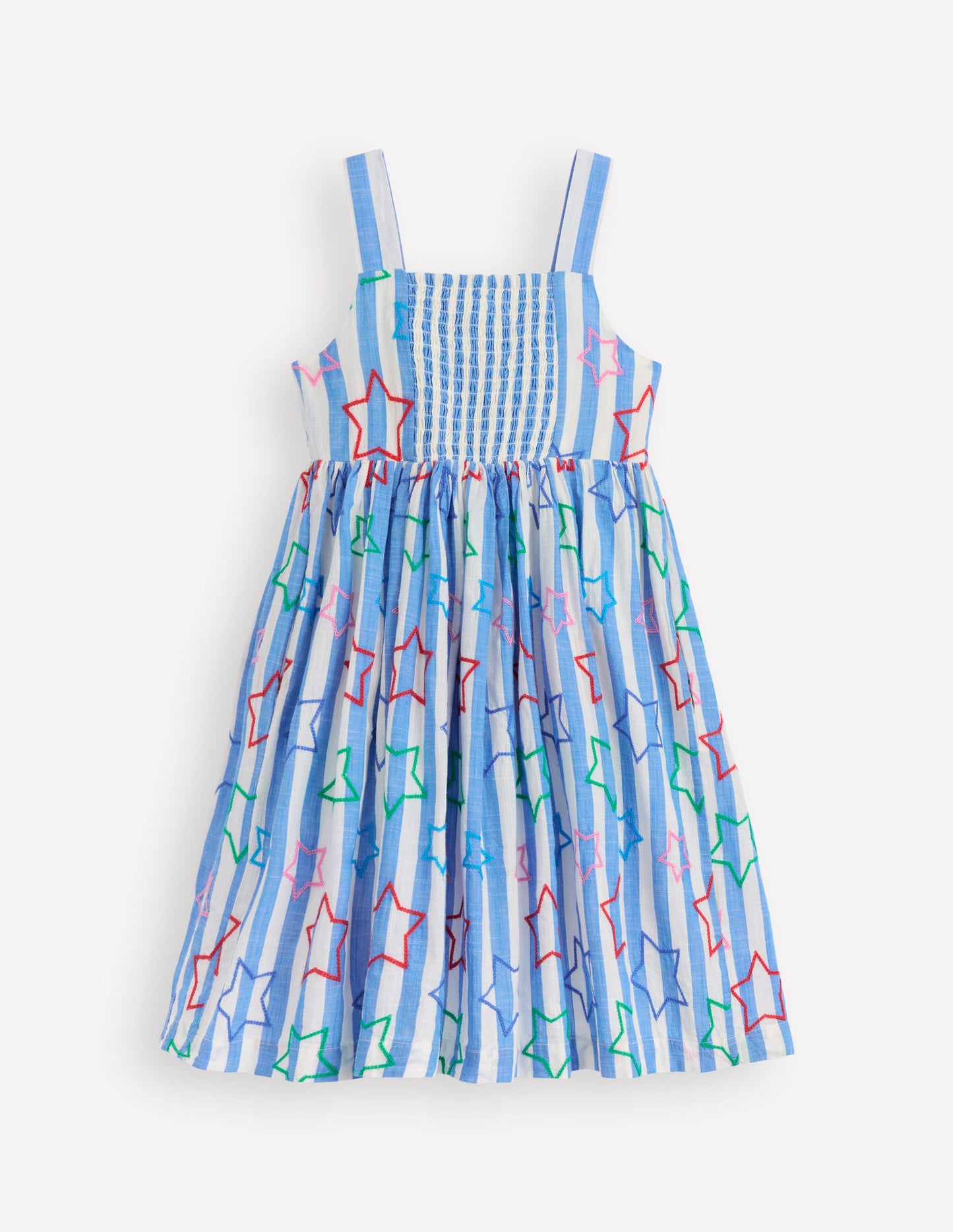 Remy Button Through Dress-Peacock Plume Blue Star