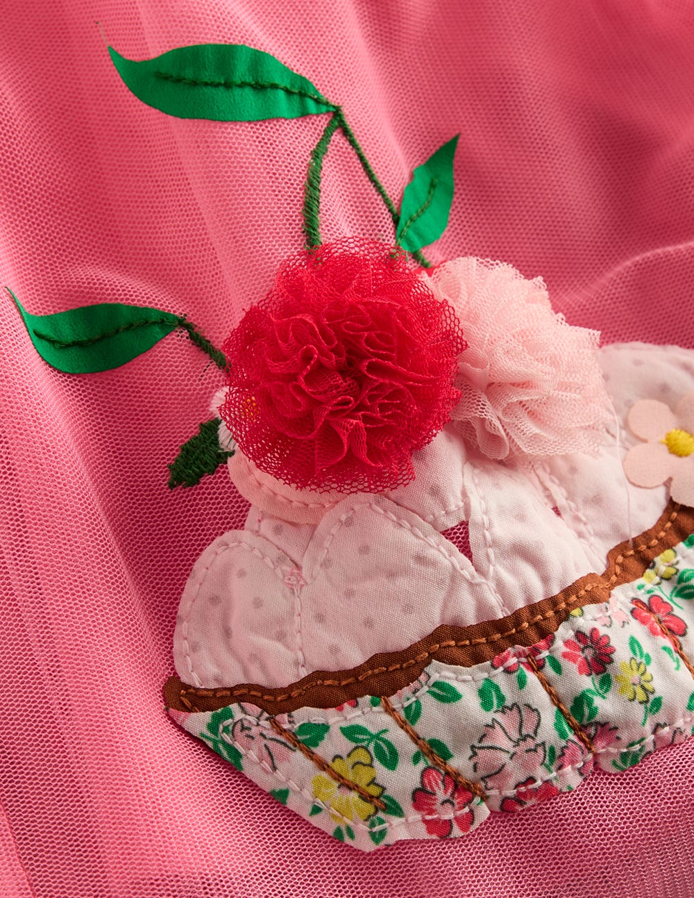 Ami Tüllkleid mit Applikationen-Lachsrosa Desserts