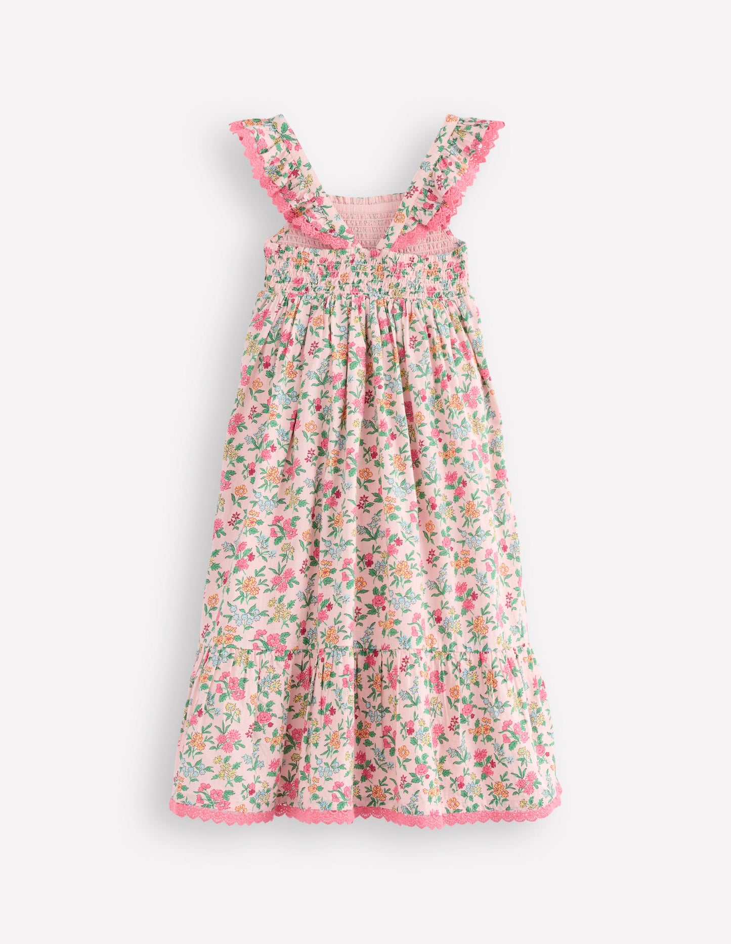Luella Frill Maxi Sundress-Chalk Pink Garden Ditsy