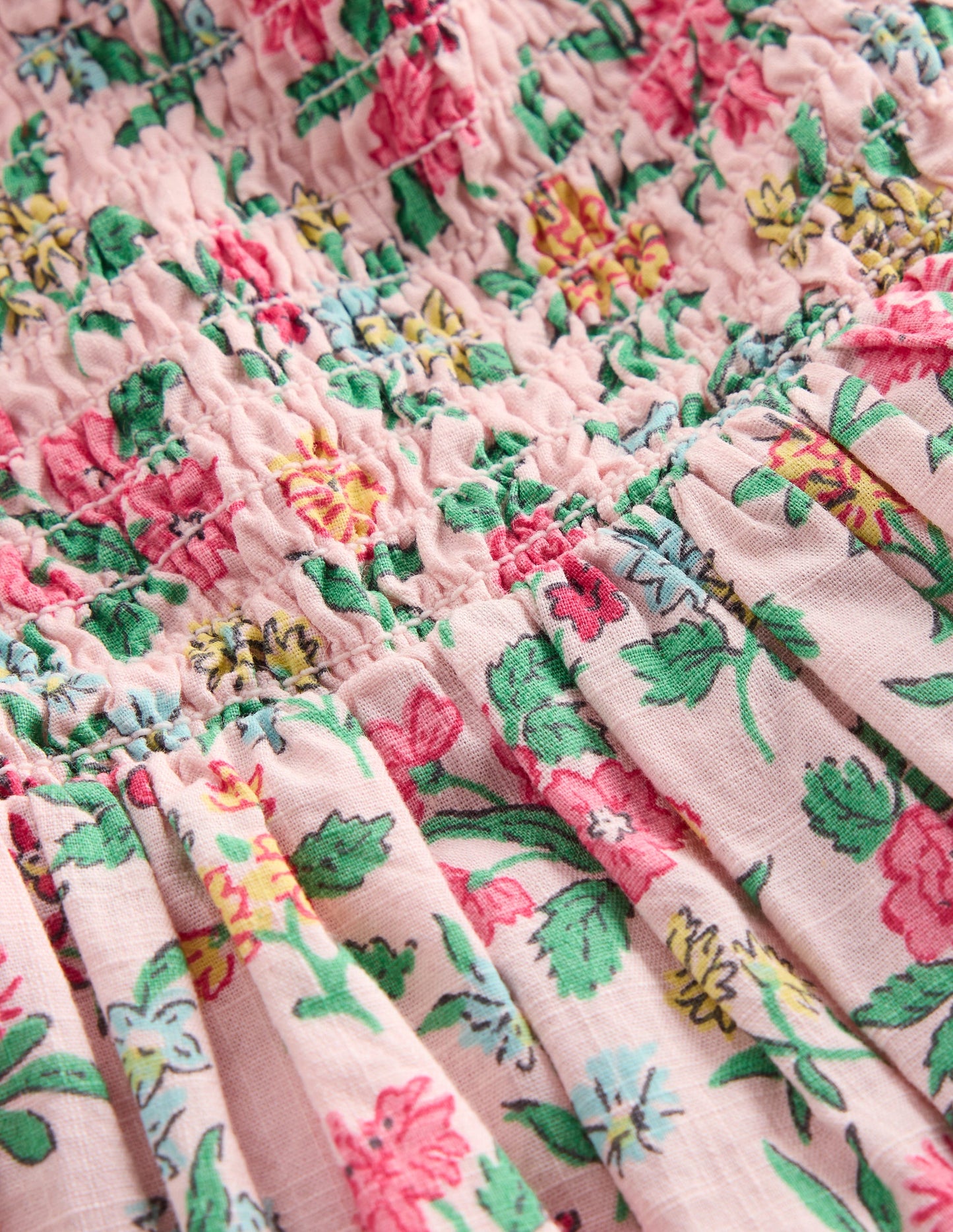 Luella Frill Maxi Sundress-Chalk Pink Garden Ditsy