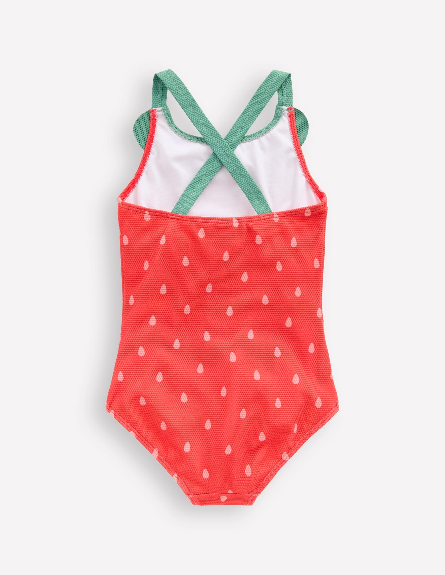 Maillot de bain fun à dos croisé-Fraise