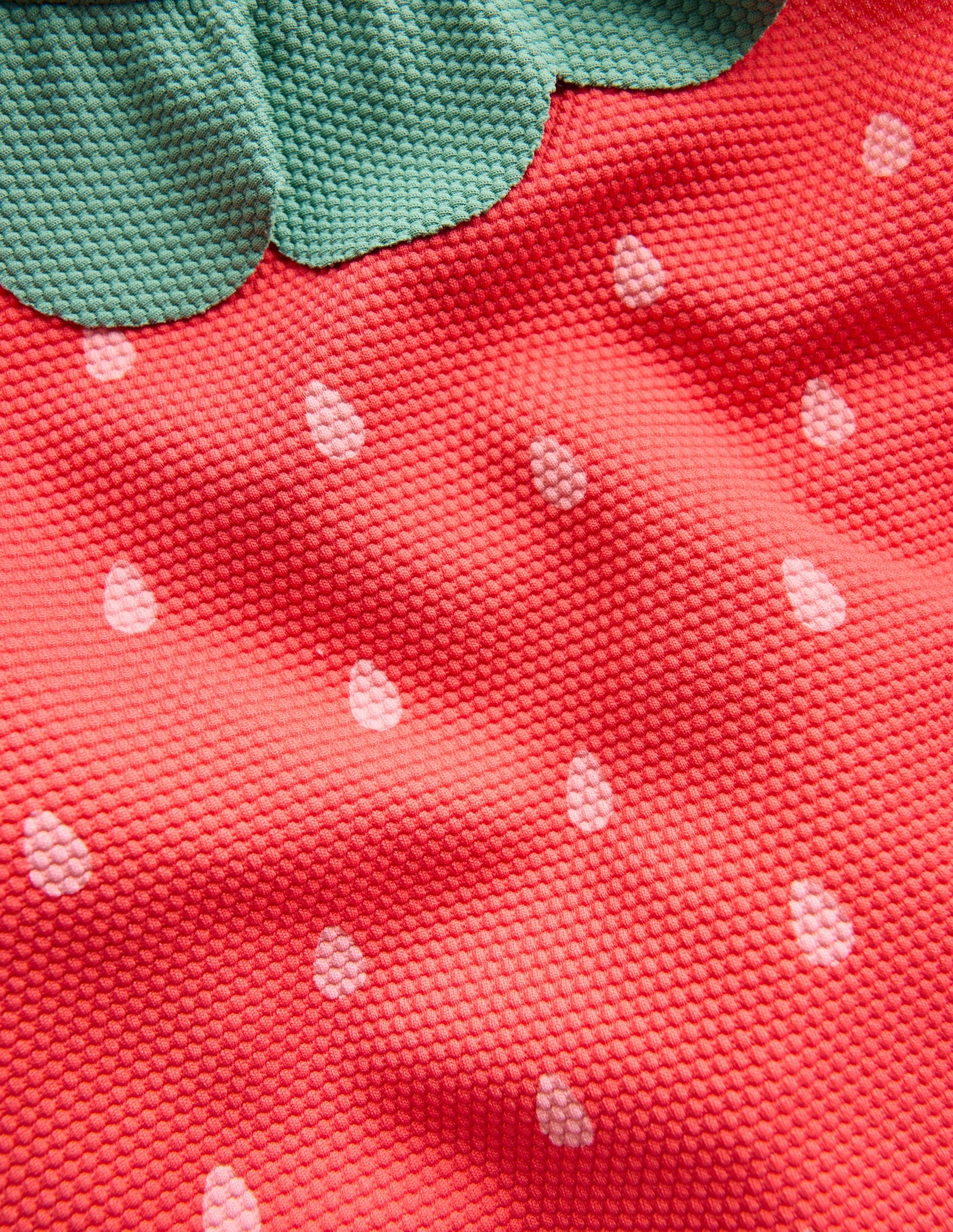 Maillot de bain fun à dos croisé-Fraise