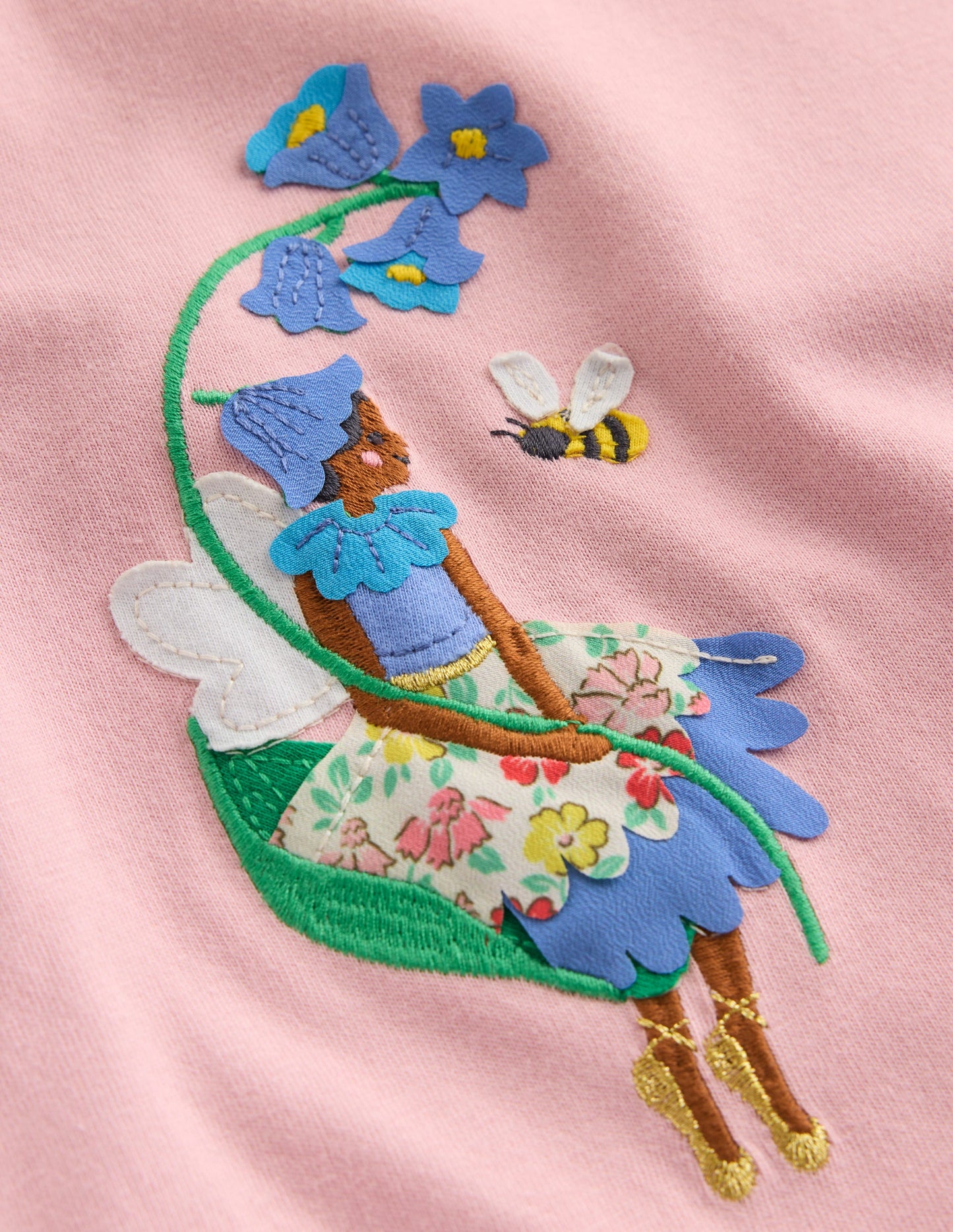 Tunika-Set mit Rüschenärmeln-Vintage-Rosa Feen