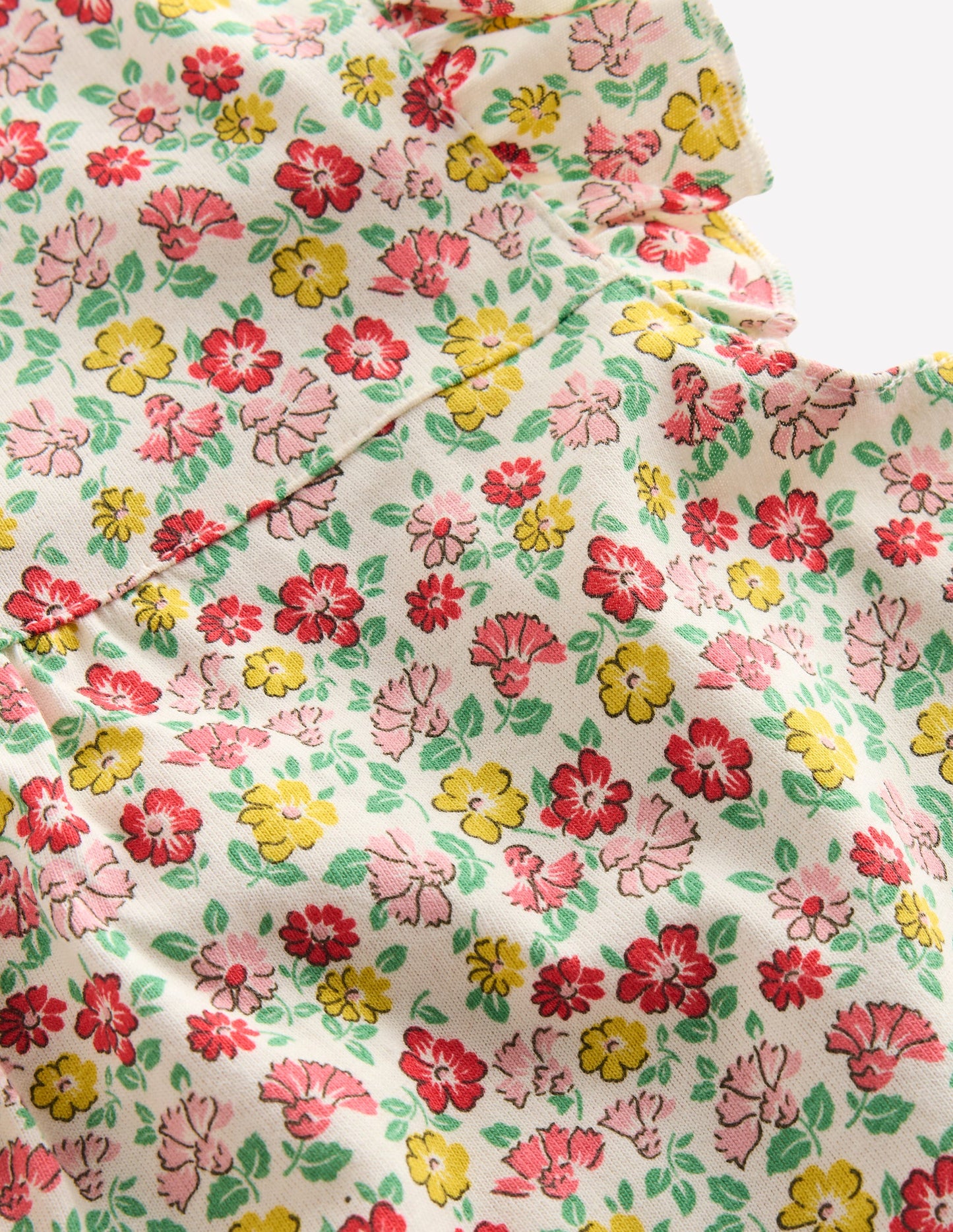 Kurzärmliges Nachthemd-Bunt Sommer Blumenbeet