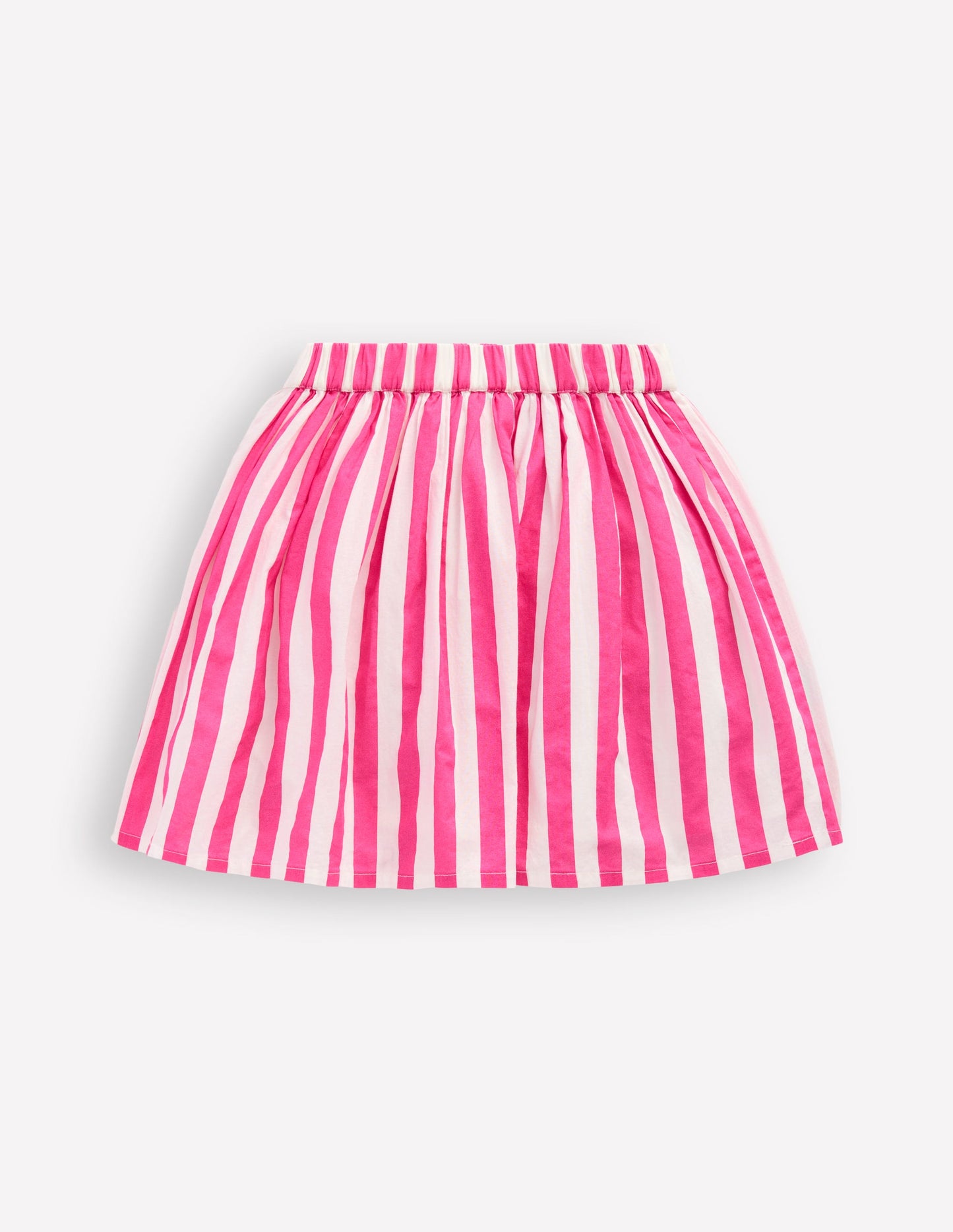 Rock mit Applikation-Obst Rosa Streifen