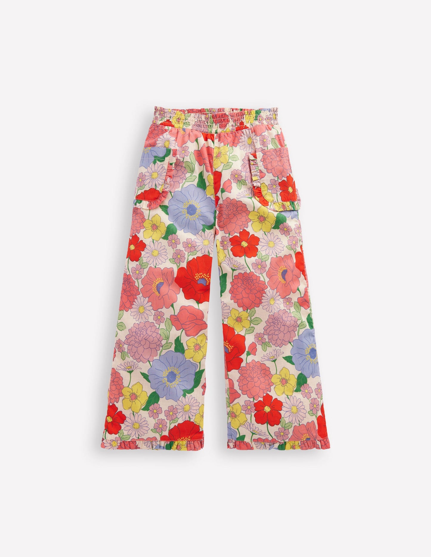 Nostalgische Rüschenhose-Bunt Sommergarten