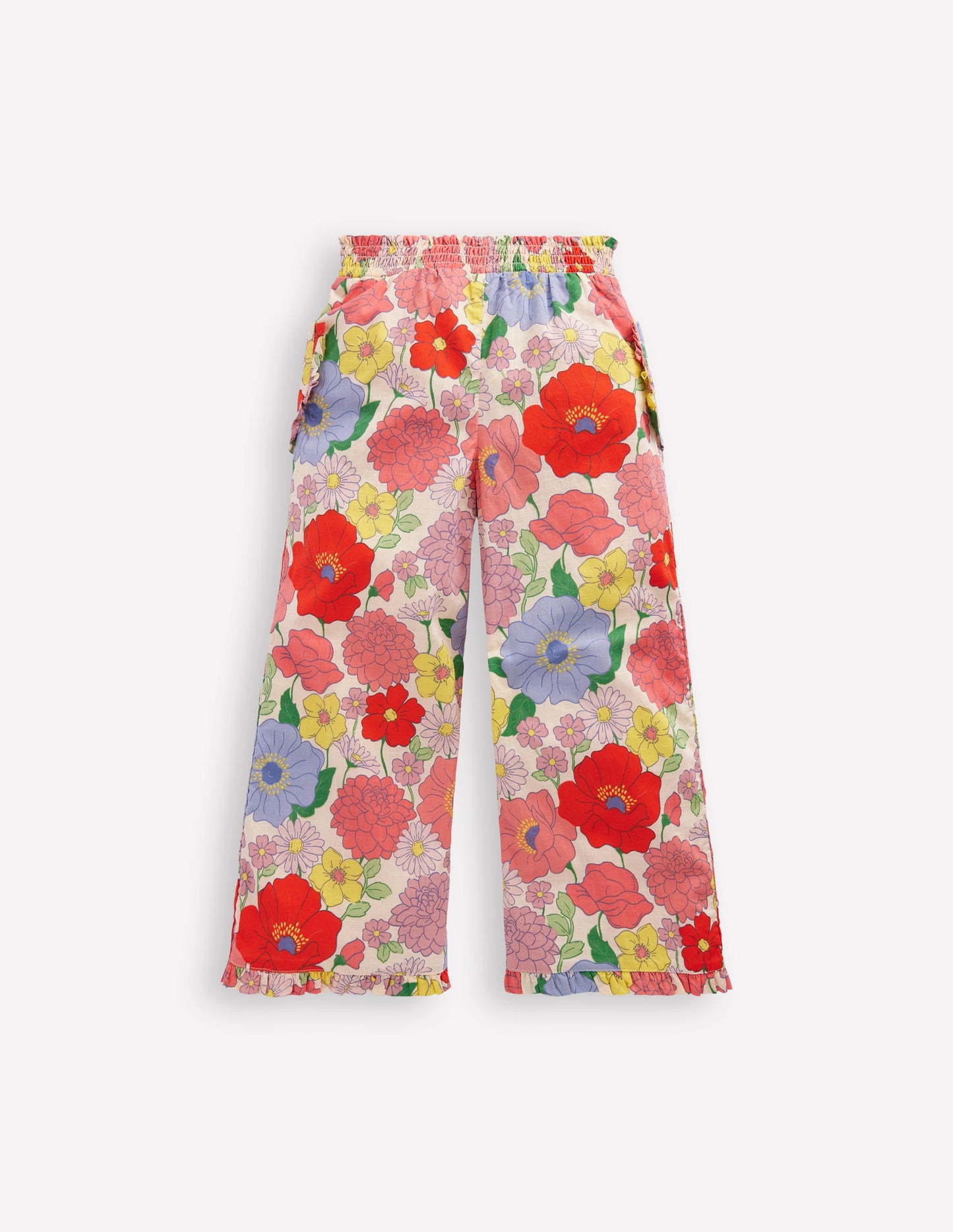 Nostalgische Rüschenhose-Bunt Sommergarten