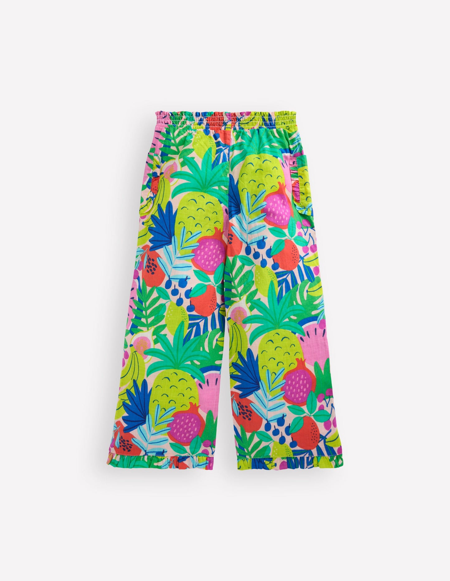 Nostalgische Rüschenhose-Bunt, Tropische Früchte