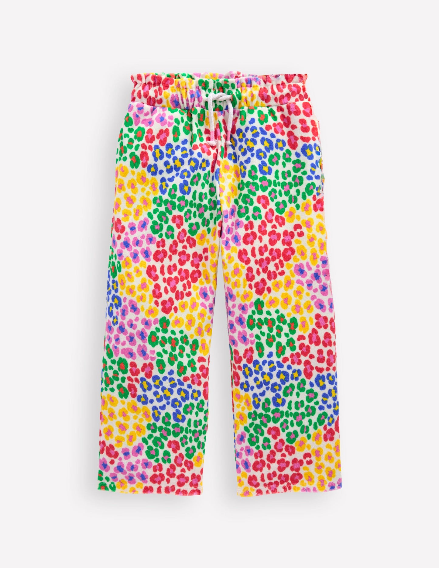 Frottee-Hose-Bunt, Regenbogenfarbenes Leopardenmuster